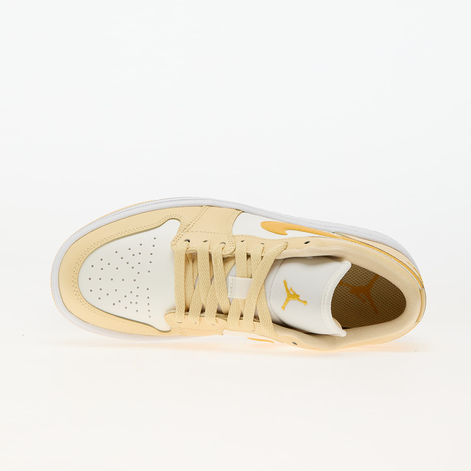Frauen Air Jordan 1 Low Sail/ Yellow Ochre-Pale Vanilla-White