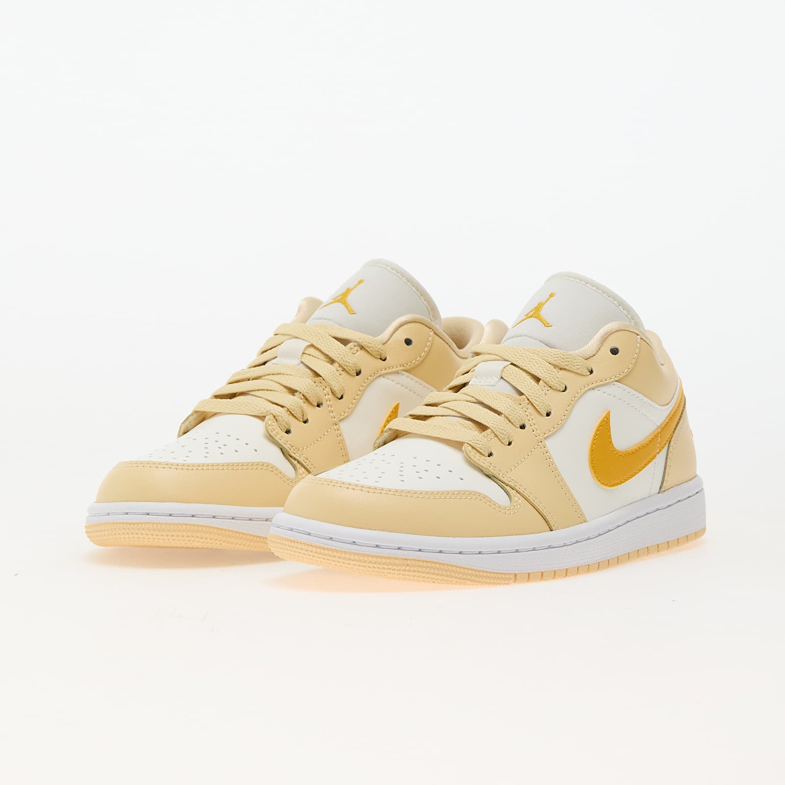 Frauen Air Jordan 1 Low Sail/ Yellow Ochre-Pale Vanilla-White