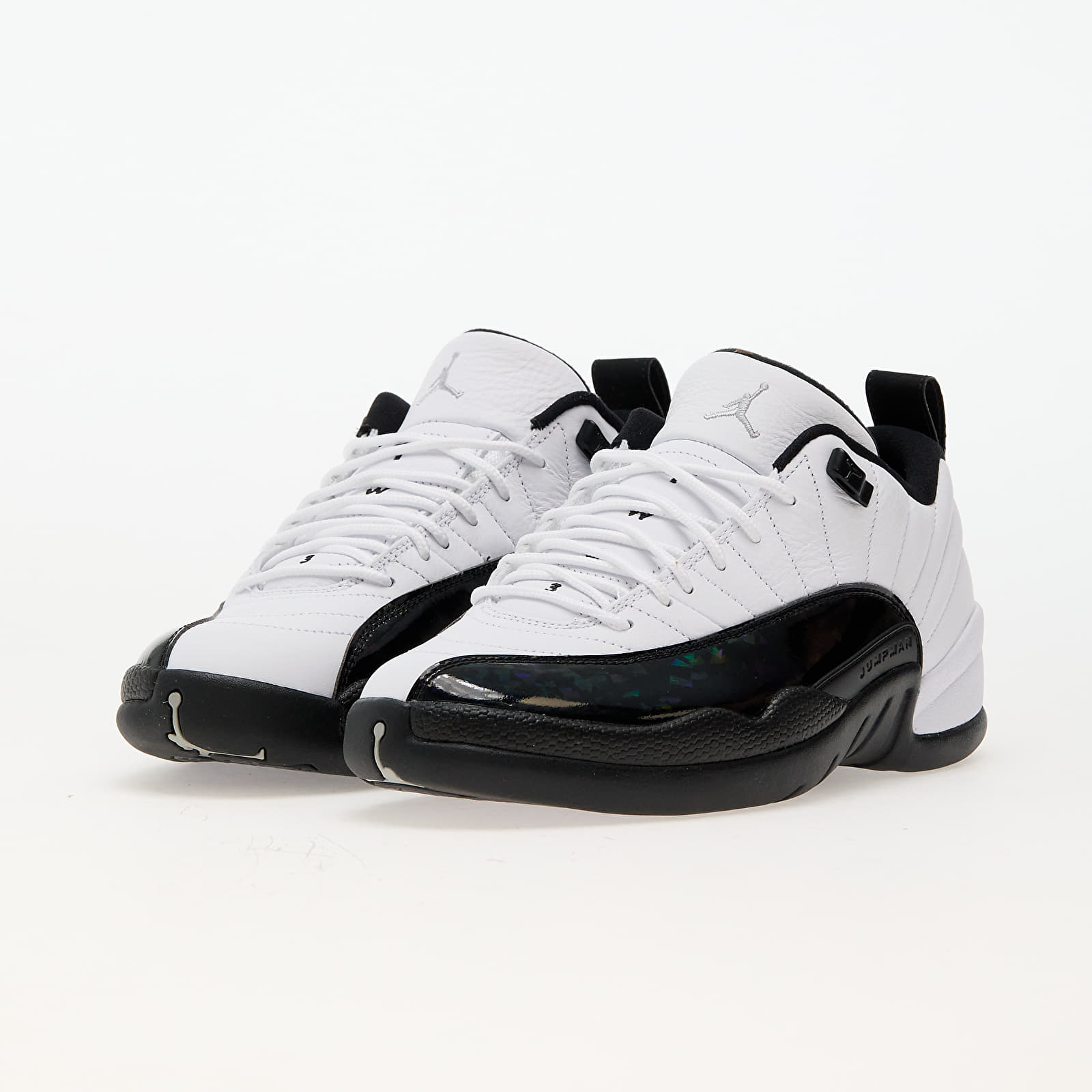 Herren Sneaker und Schuhe Air Jordan 12 Retro Low White/ Black-Metallic Silver