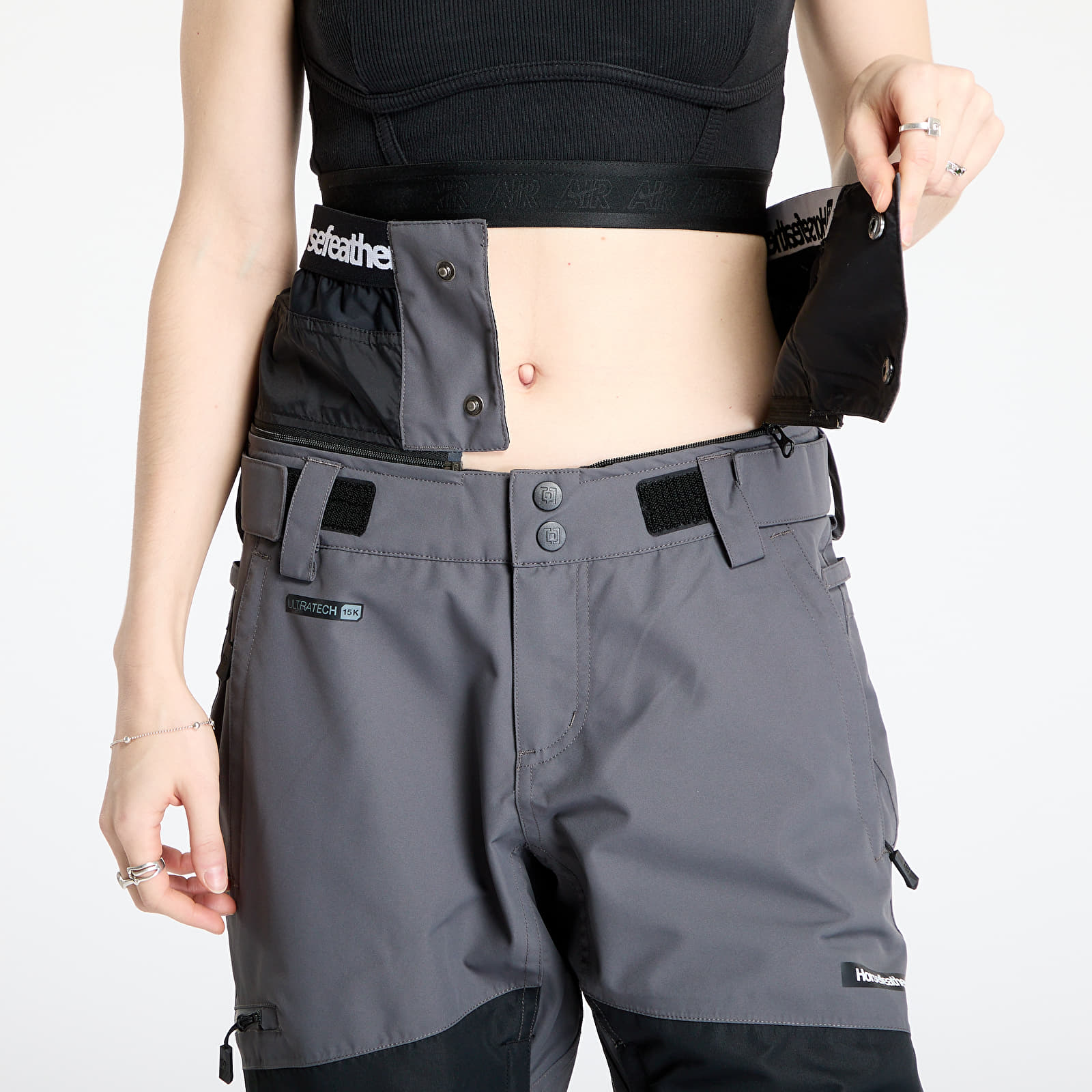 Дамски панталон Horsefeathers Lotte II Shell Pants Iron