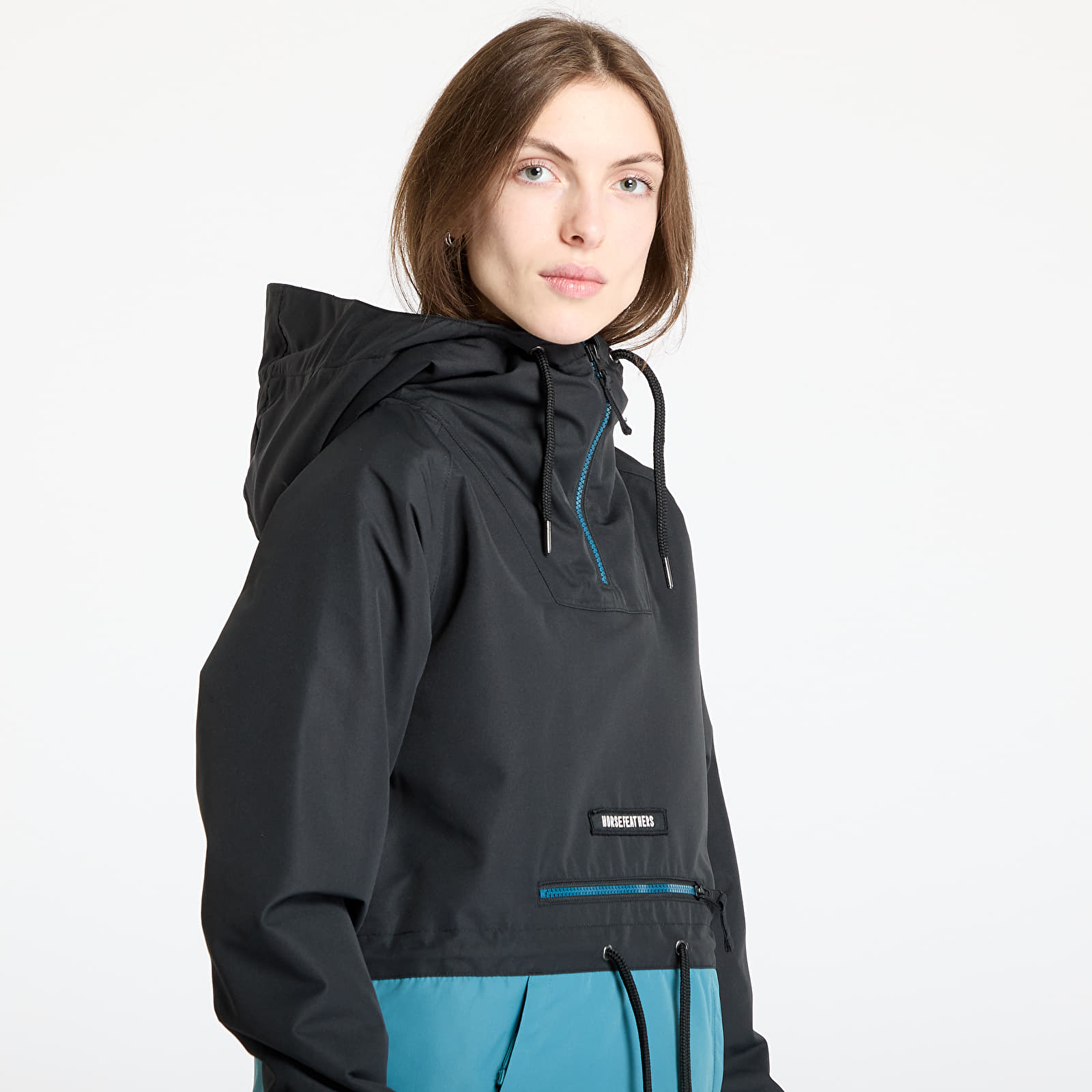 Jacken Horsefeathers Derin II Jacket Black/ Hydro