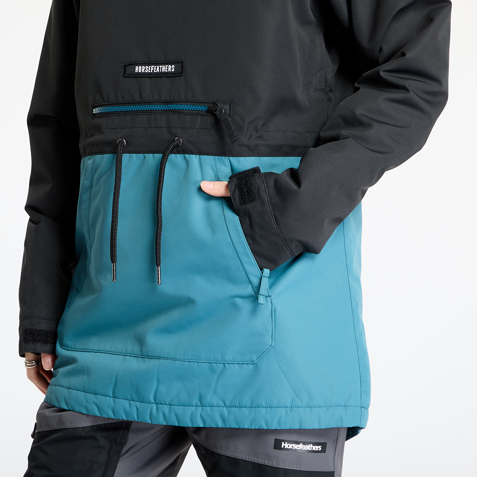 Jacken Horsefeathers Derin II Jacket Black/ Hydro