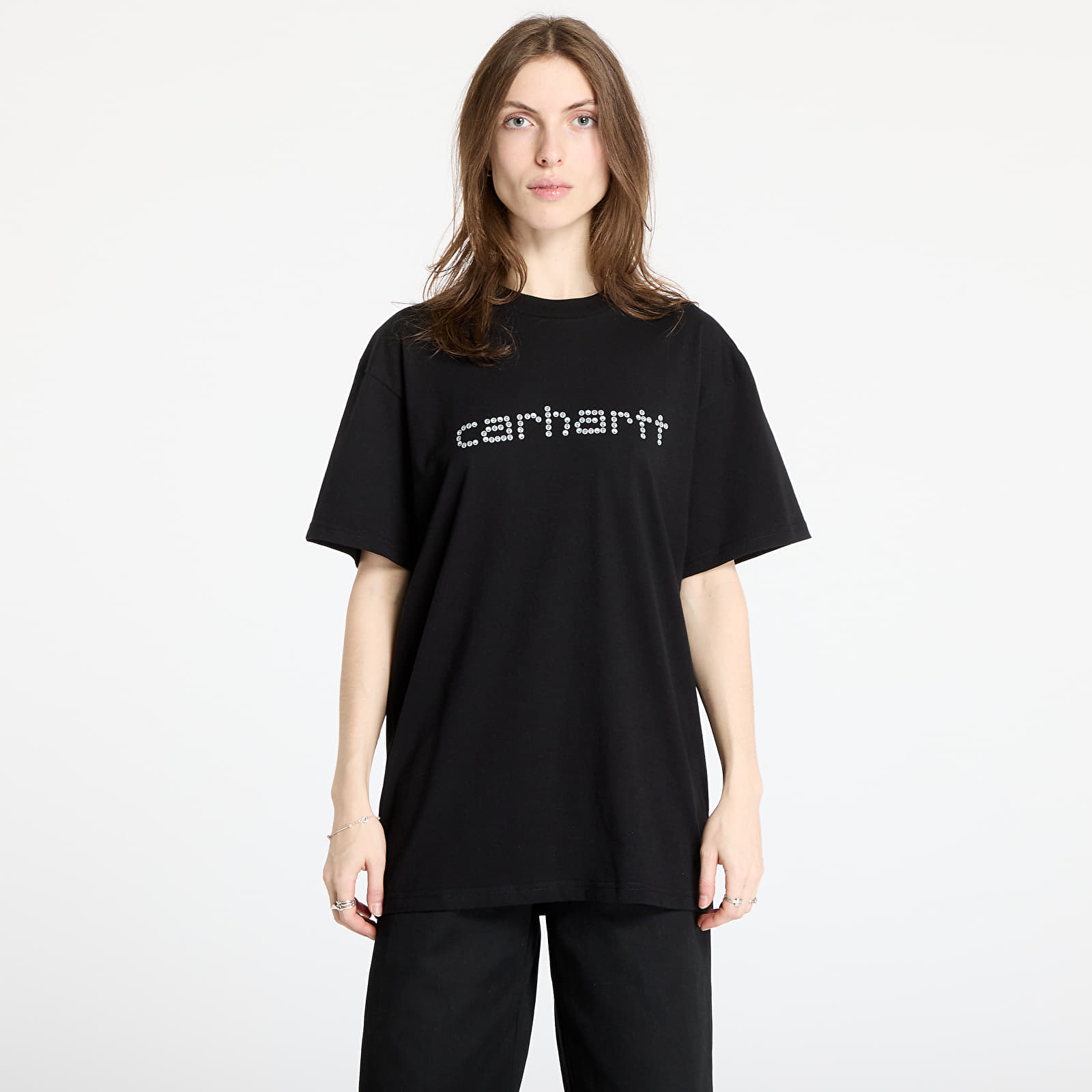 T-Shirts Carhartt WIP Rivet Script T-Shirt UNISEX Black