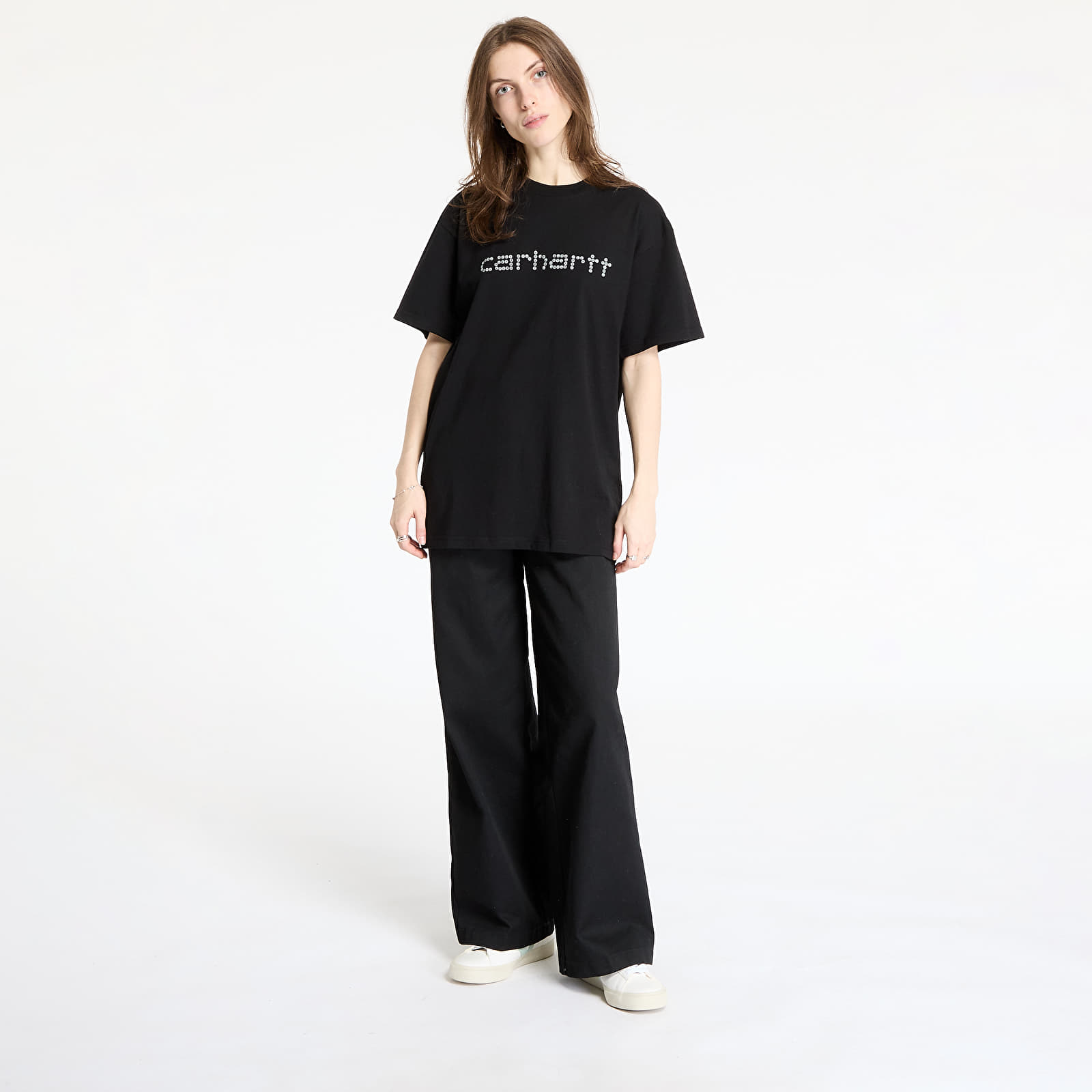 T-Shirts Carhartt WIP Rivet Script T-Shirt UNISEX Black