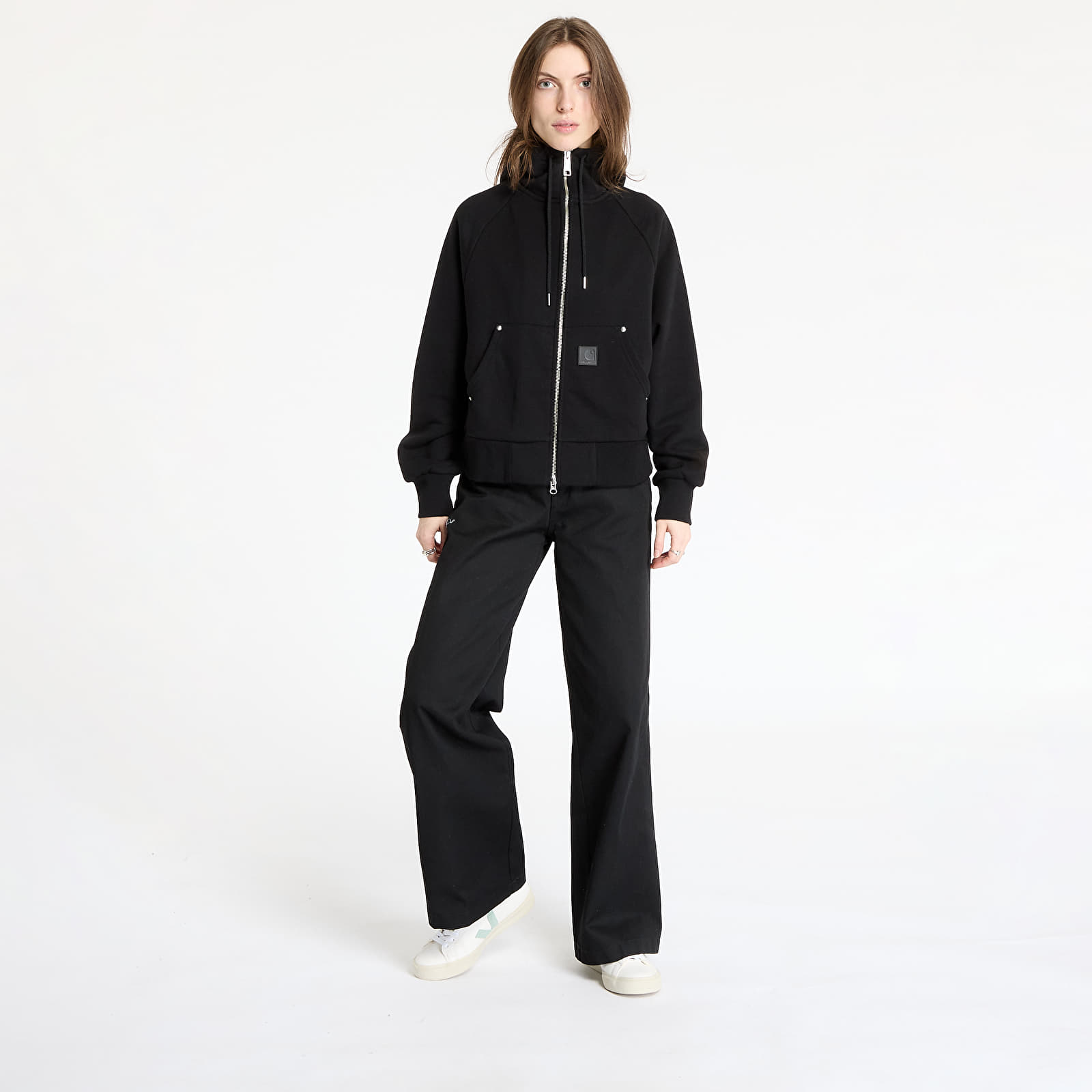 Kapucnis pulóverek és pulcsik Carhartt WIP W' Hooded Eldon Jacket Black