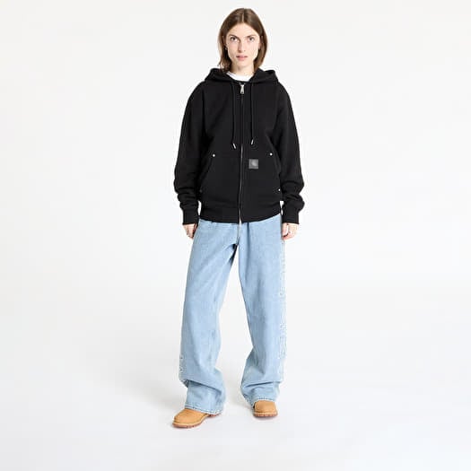 Bluzy Carhartt WIP Hooded Eldon Sweat Jacket UNISEX Black