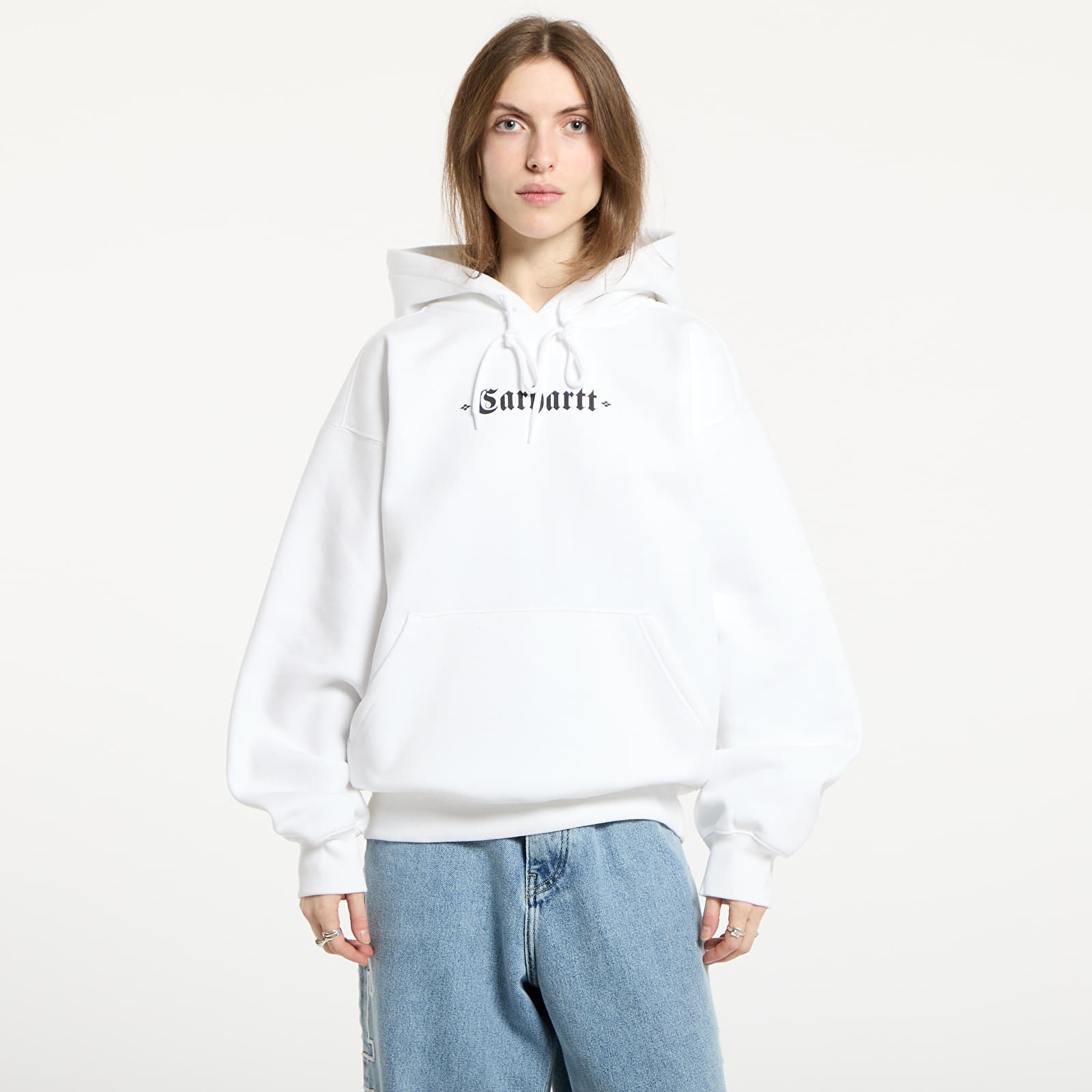 Bluzy Carhartt WIP Greatest Hits Hooded Sweatshirt UNISEX White/ Black