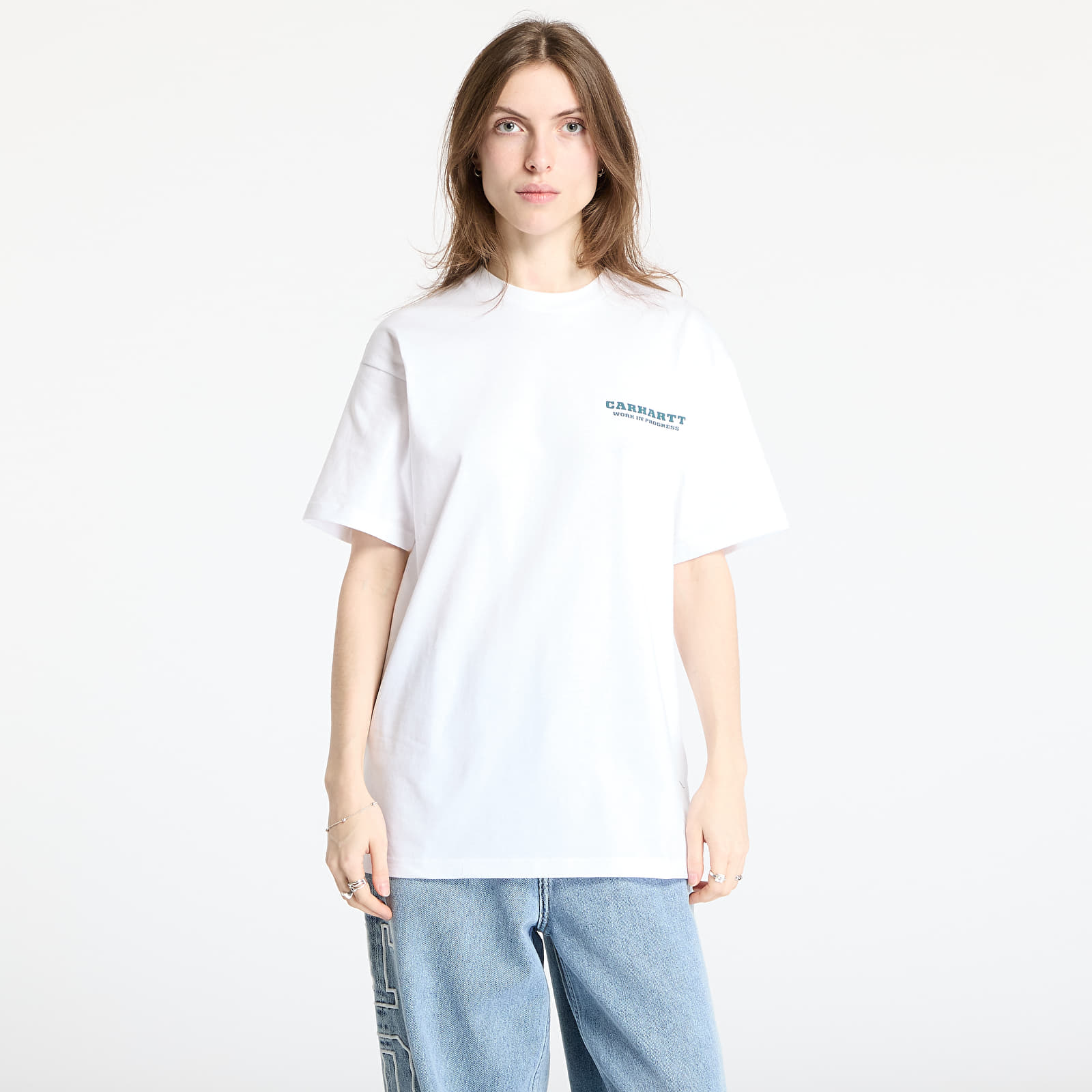 Trička Carhartt WIP S/S Runaway T-Shirt UNISEX White/ Malachite