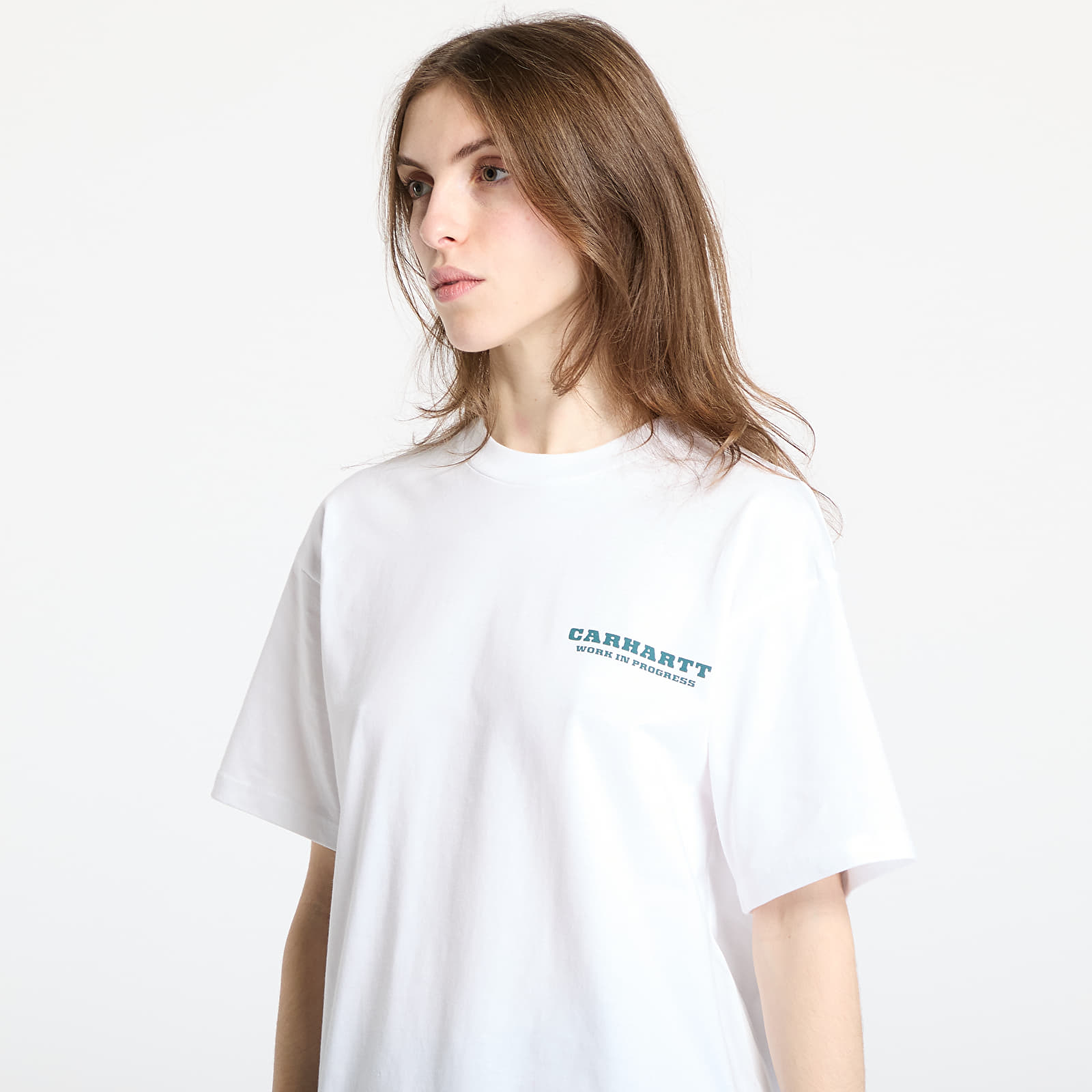 Trička Carhartt WIP S/S Runaway T-Shirt UNISEX White/ Malachite