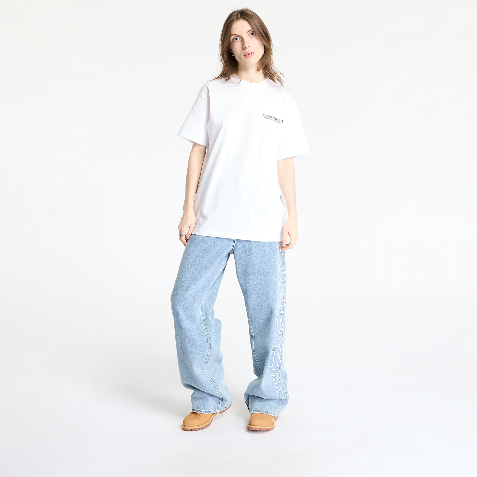Trička Carhartt WIP S/S Runaway T-Shirt UNISEX White/ Malachite