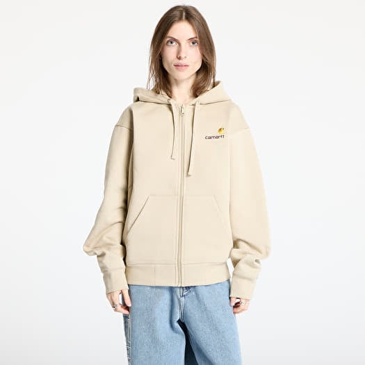 Carhartt WIP Hooded American Script Jacket UNISEX Fleur De Sel