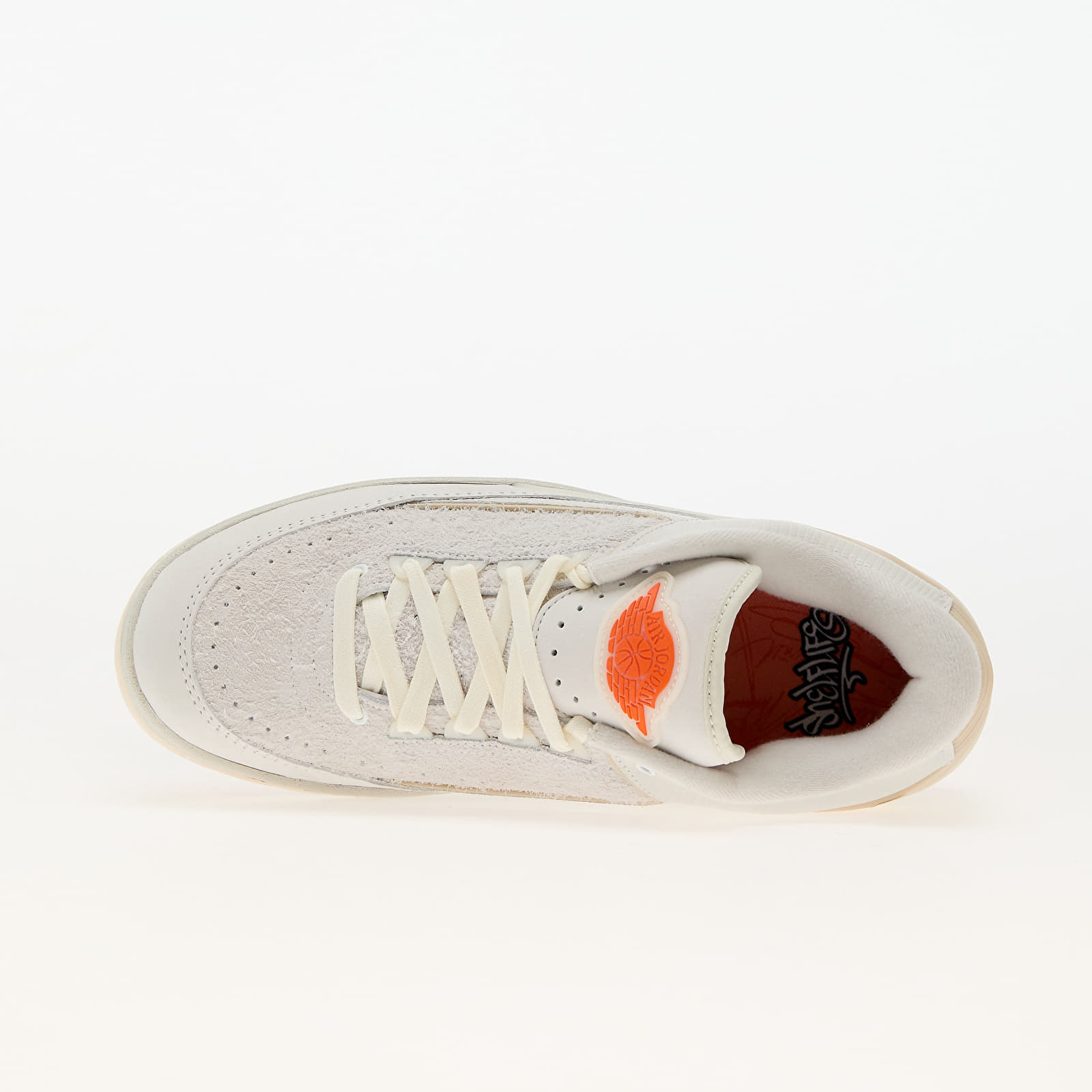 Männer Air Jordan 2 Retro Low SP White/ Sail-Light Bone-Bright Mandarin