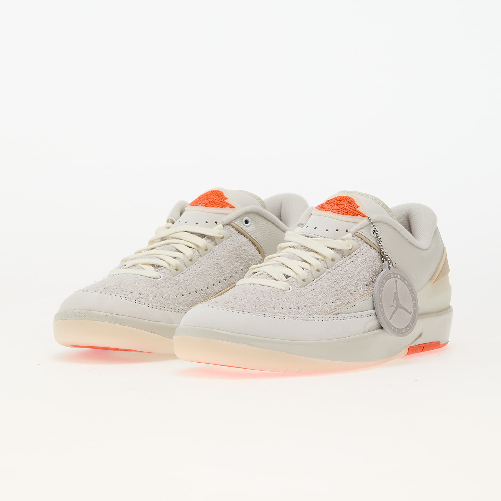 Männer Air Jordan 2 Retro Low SP White/ Sail-Light Bone-Bright Mandarin