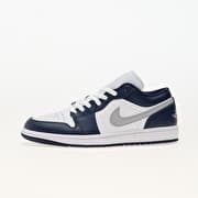 Air Jordan 1 Low White/ Wolf Grey-Midnight Navy