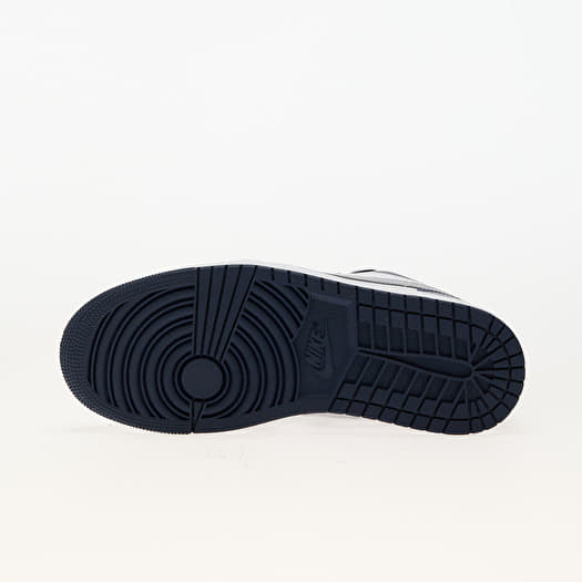 Air Jordan 1 Low White/ Wolf Grey-Midnight Navy | Footshop