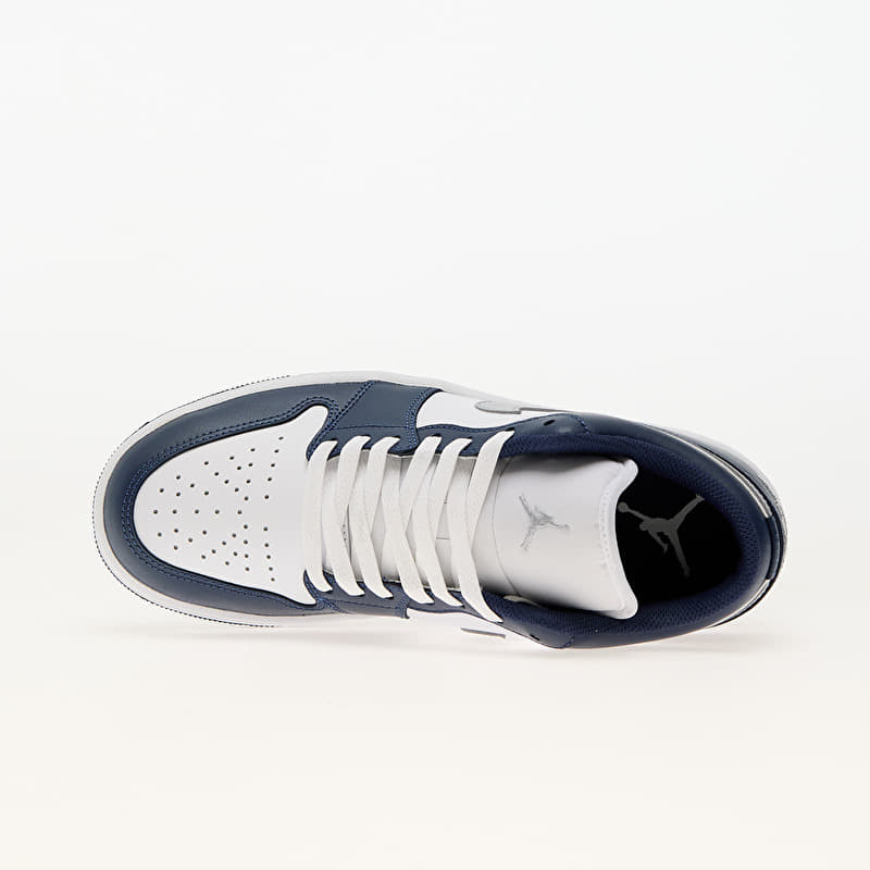 Air Jordan 1 Low White/ Wolf Grey-Midnight Navy | Footshop