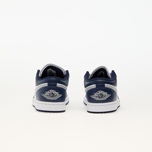 Air Jordan 1 Low White/ Wolf Grey-Midnight Navy | Footshop