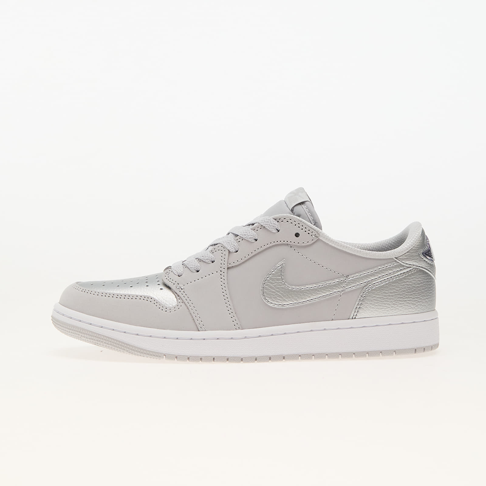 Men's shoes Air Jordan 1 Low OG "Silver" Neutral Grey/ Metallic Silver-White