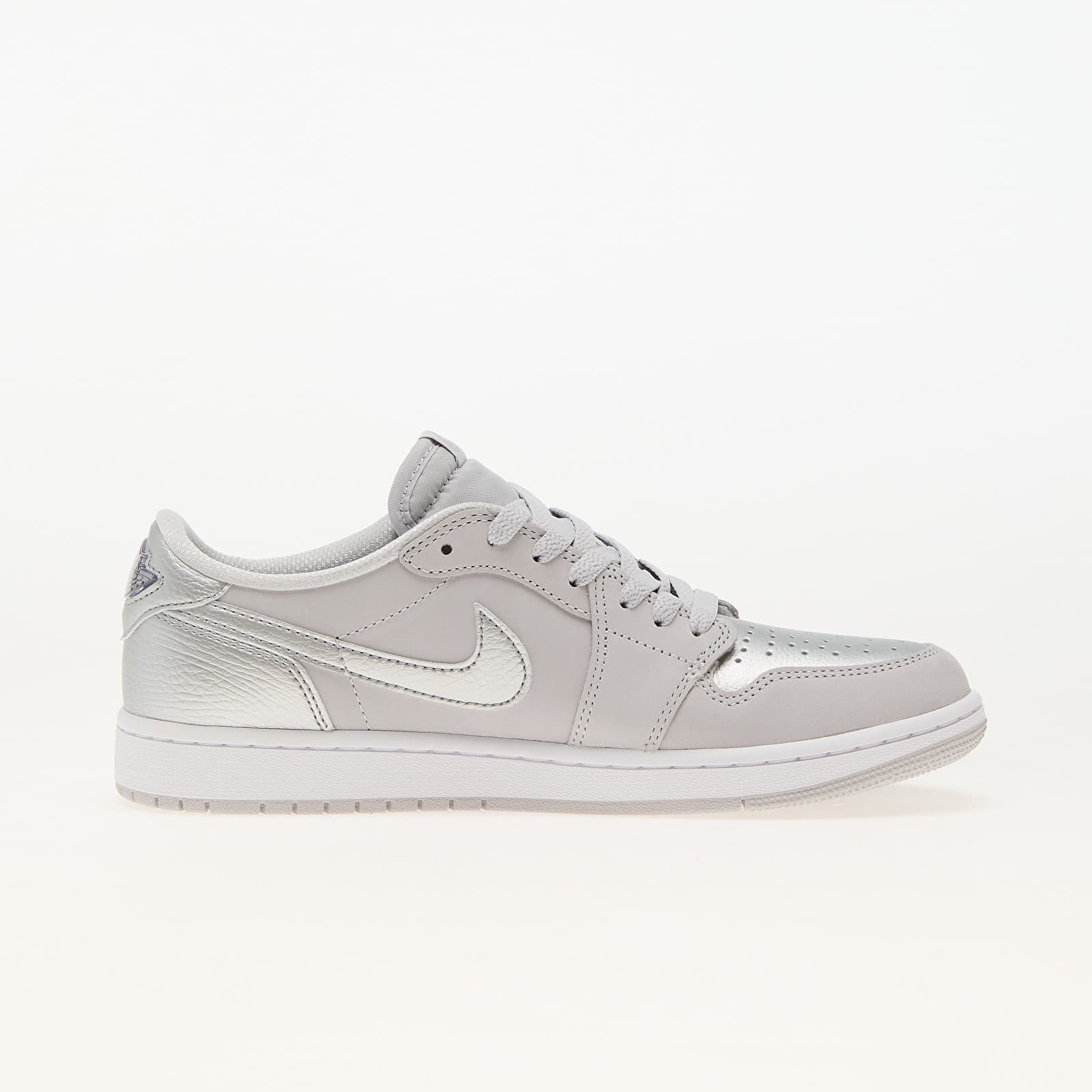 Men's shoes Air Jordan 1 Low OG "Silver" Neutral Grey/ Metallic Silver-White