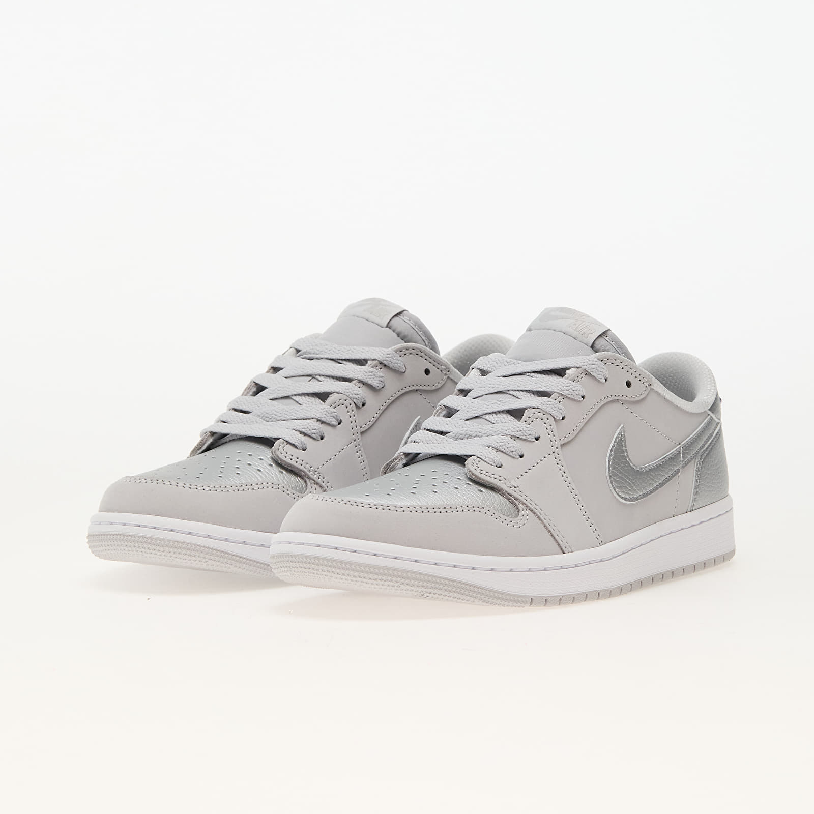 Men's shoes Air Jordan 1 Low OG "Silver" Neutral Grey/ Metallic Silver-White
