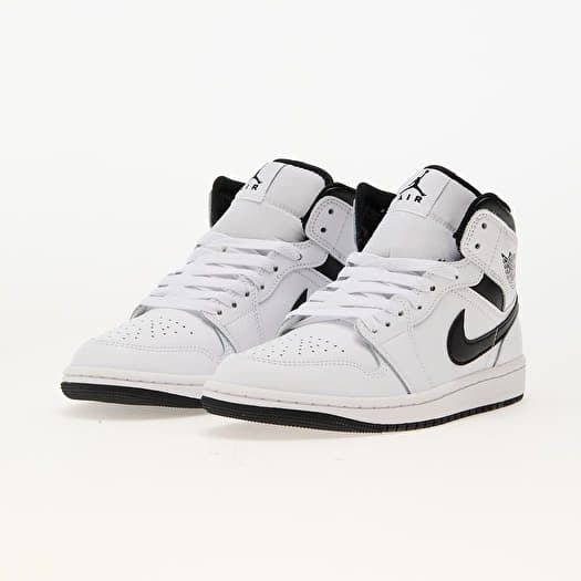 Men's shoes Air Jordan 1 Mid White/ Black-White-Black | Footshop