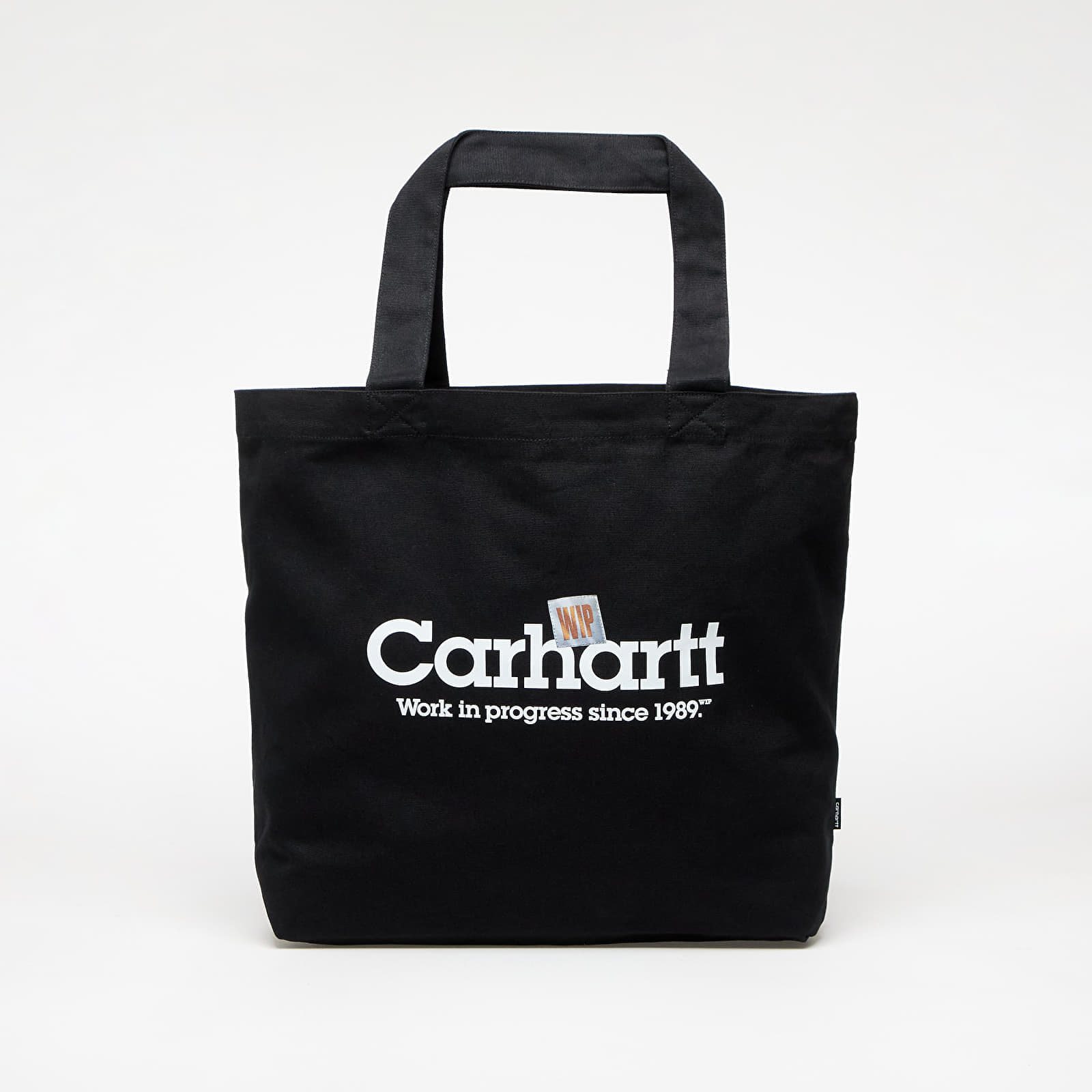 Táska Carhartt WIP Canvas Graphic Tote Large Label Script Print/ Black 32 l