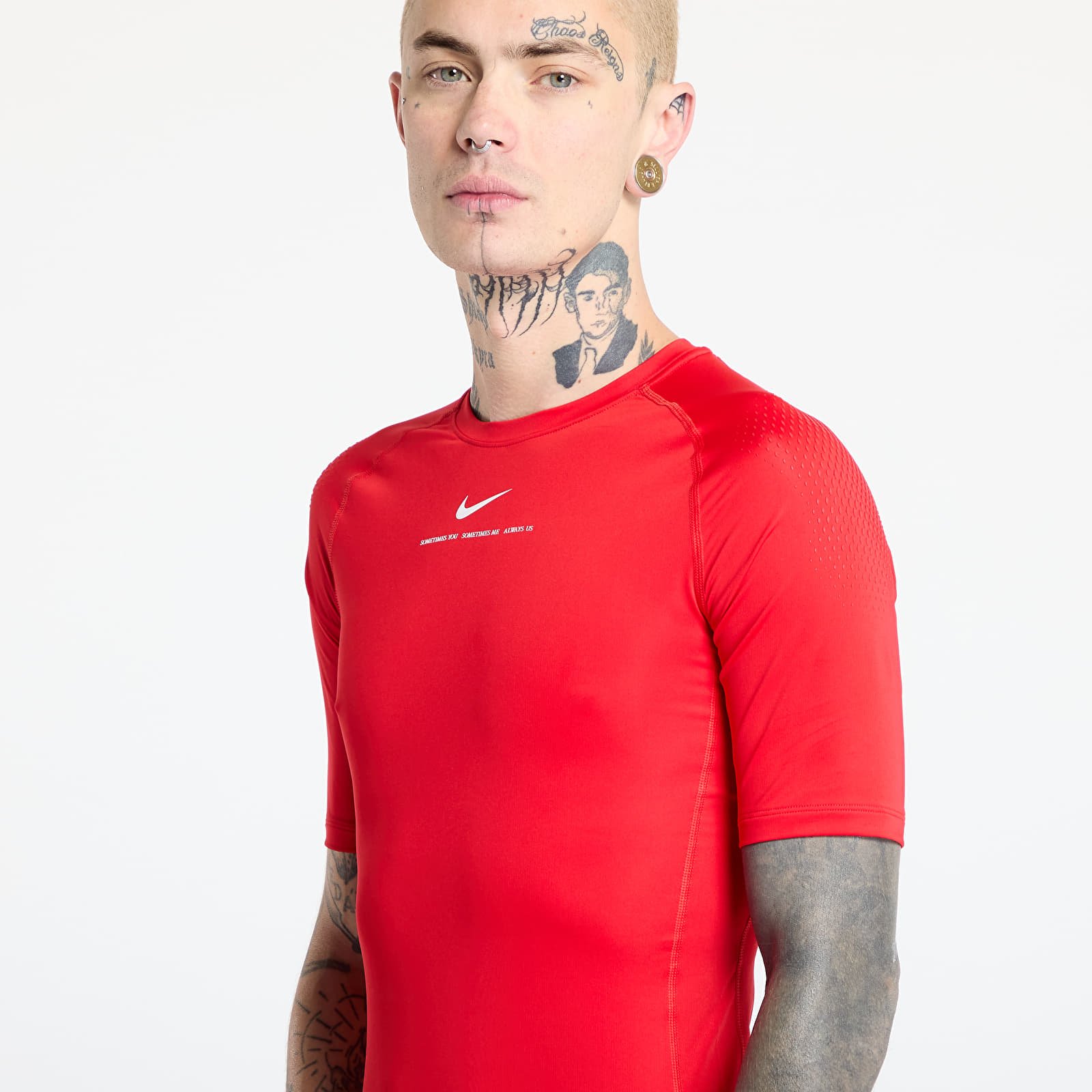 Koszulki Nike x NOCTA Men's Short-Sleeve Base Layer Basketball Top University Red/ White