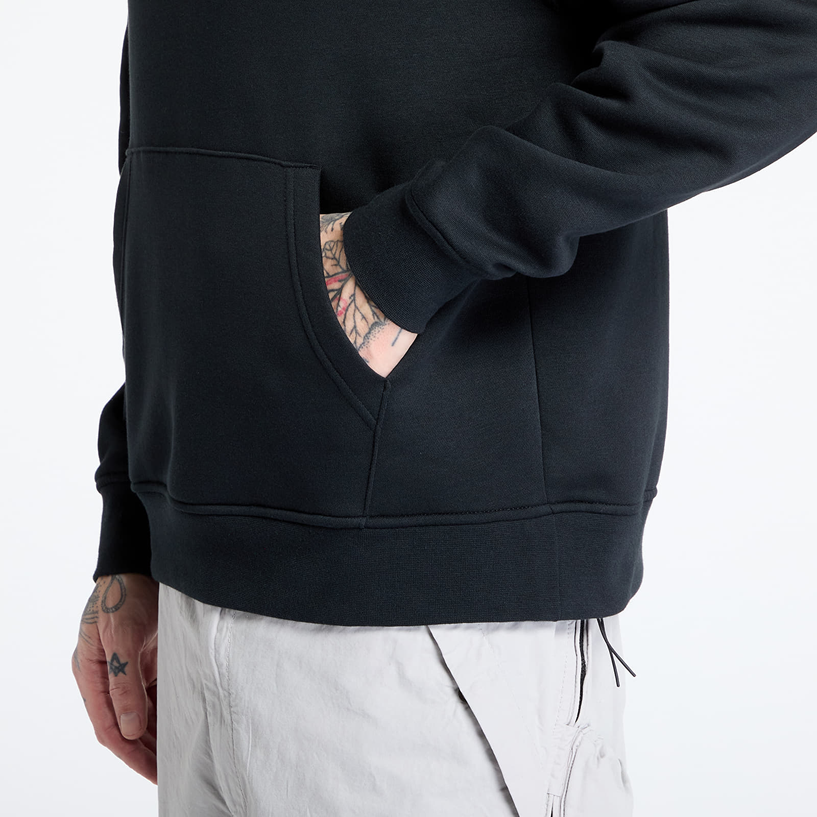 Mikiny Jordan Brooklyn Fleece Men's Pullover Hoodie Black/ White