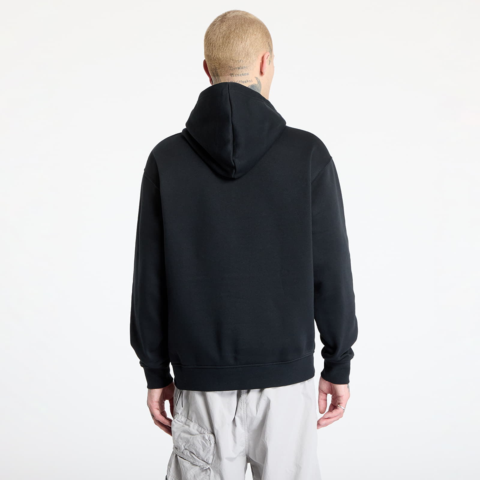 Mikiny Jordan Brooklyn Fleece Men's Pullover Hoodie Black/ White