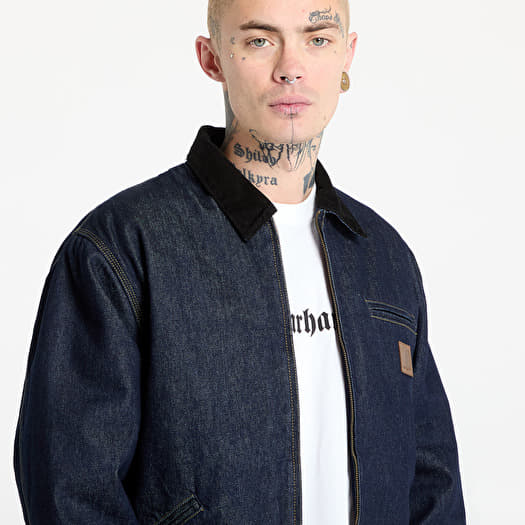 Vestes Carhartt WIP OG Detroit Jacket UNISEX Blue/ Black Rinsed