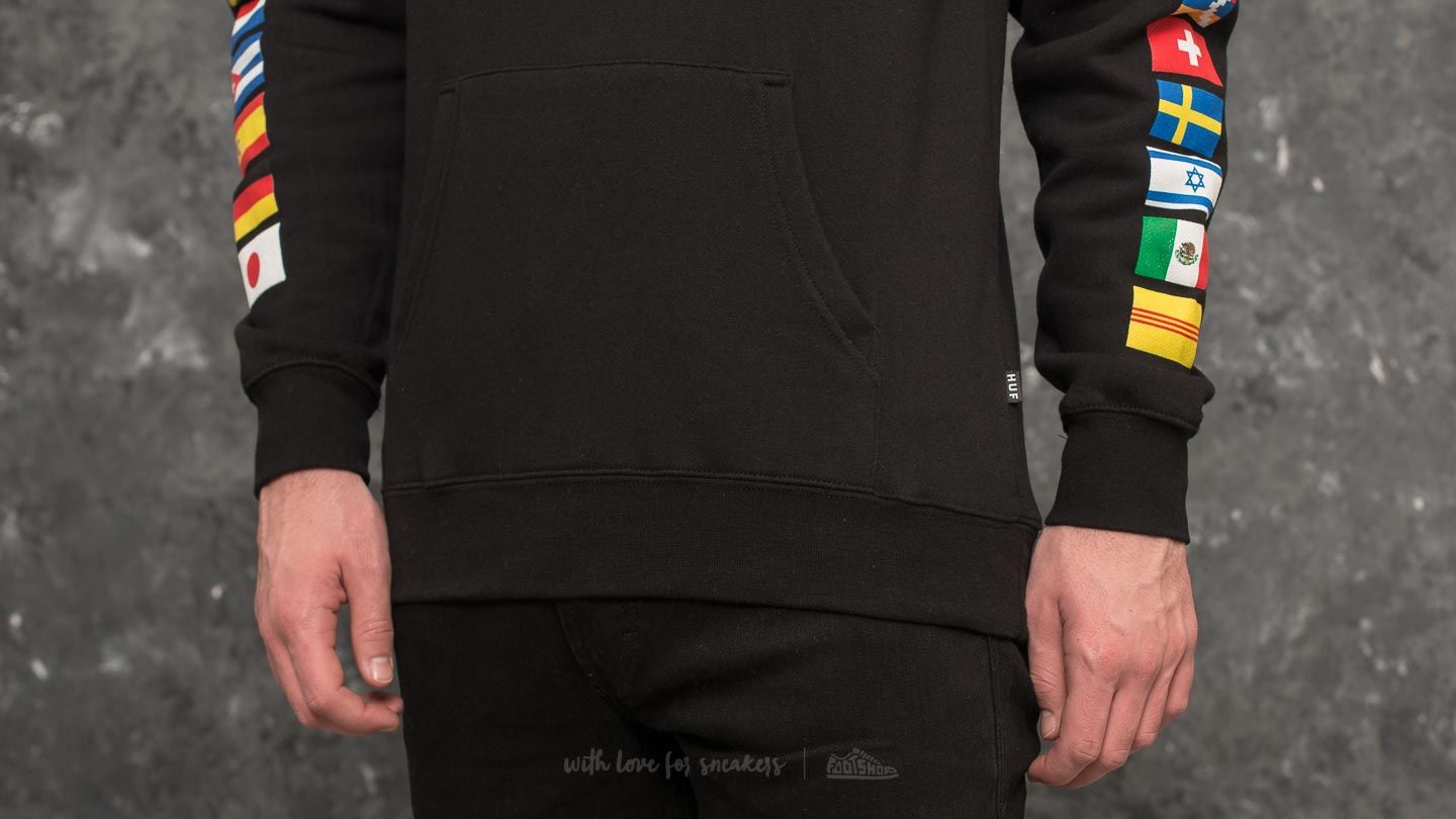 Hoodies and sweatshirts  HUF Stadium United Pullover Hoodie Black