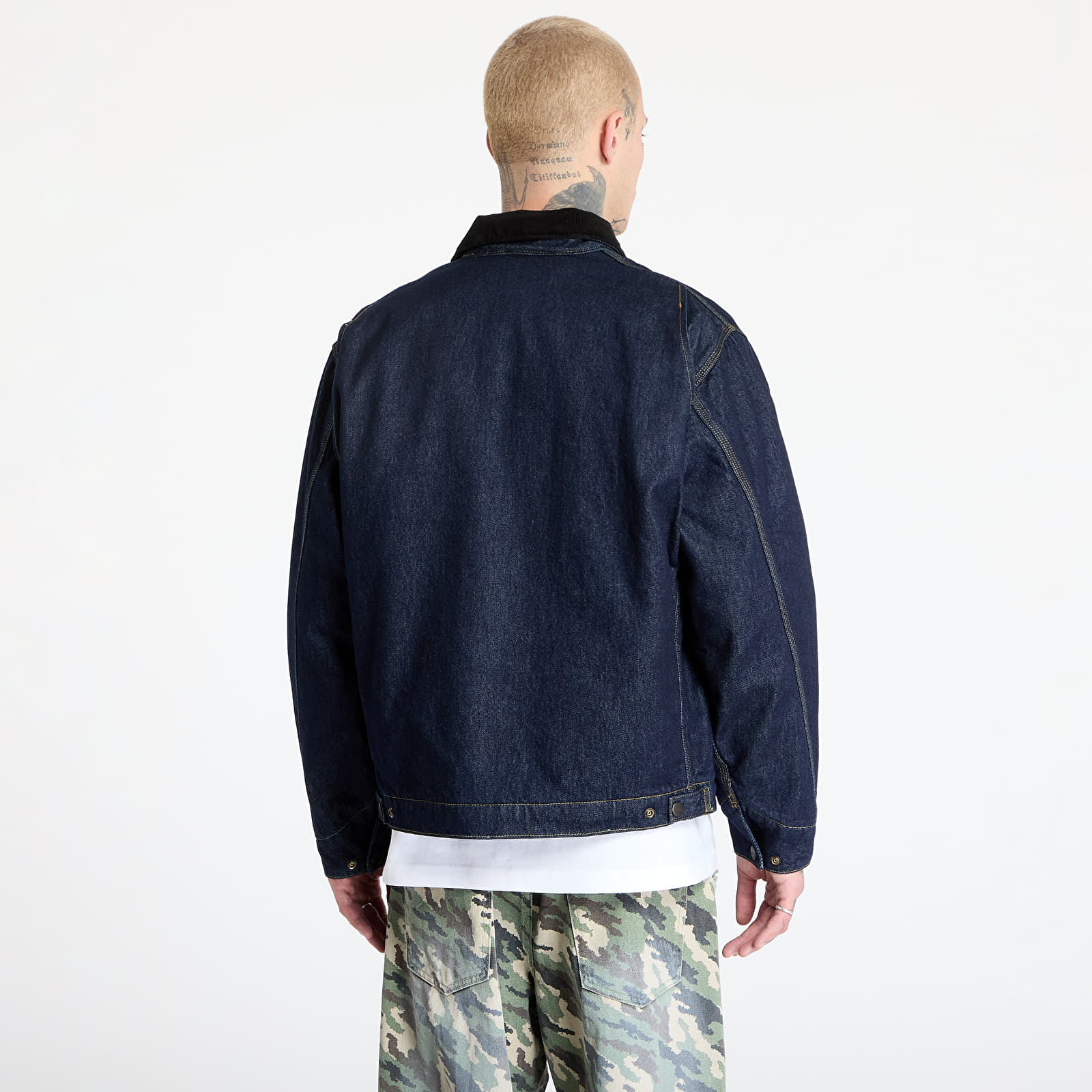 Dzsekik Carhartt WIP OG Detroit Jacket UNISEX Blue/ Black Rinsed