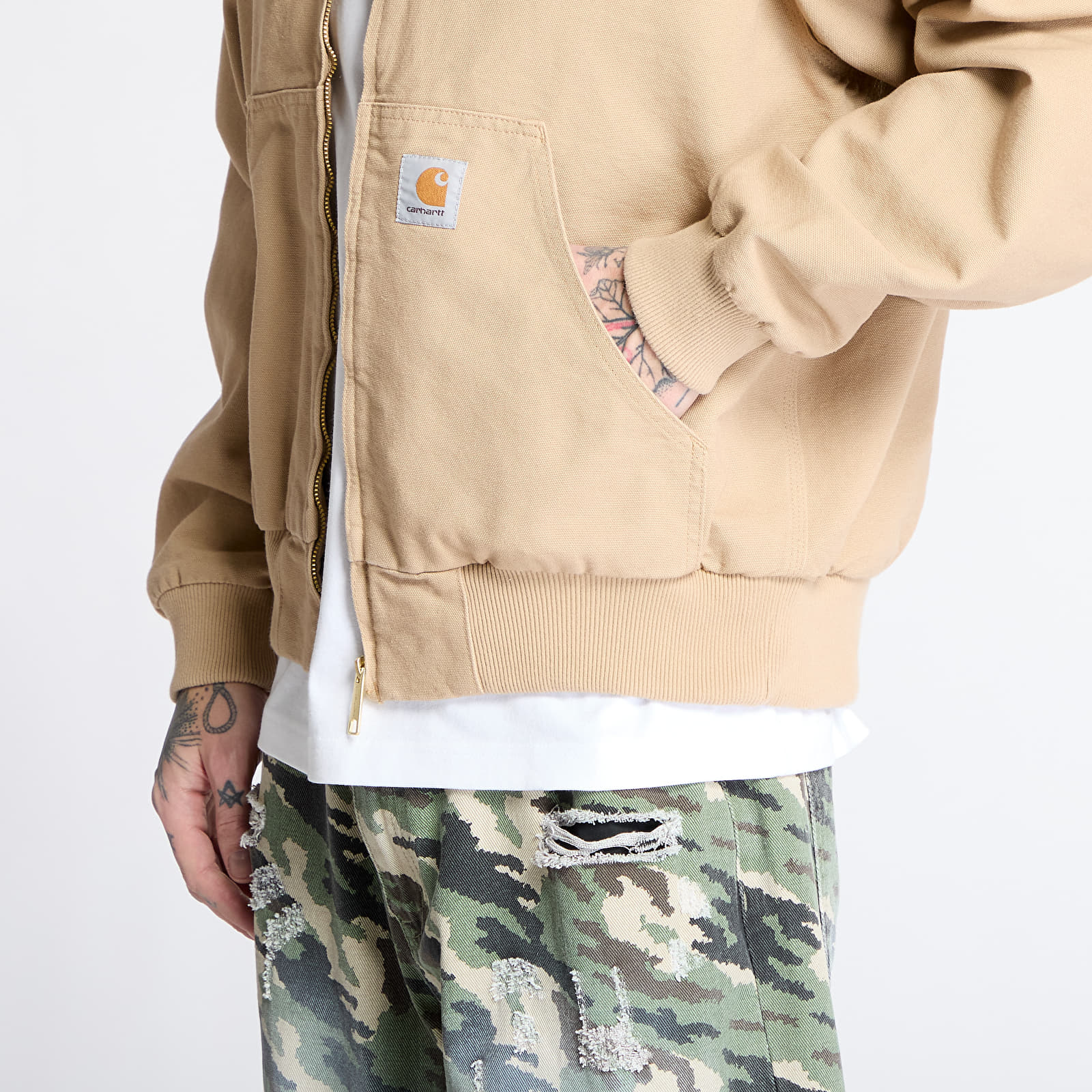 Kurtki Carhartt WIP OG Active Jacket UNISEX Dusty H Brown Rinsed