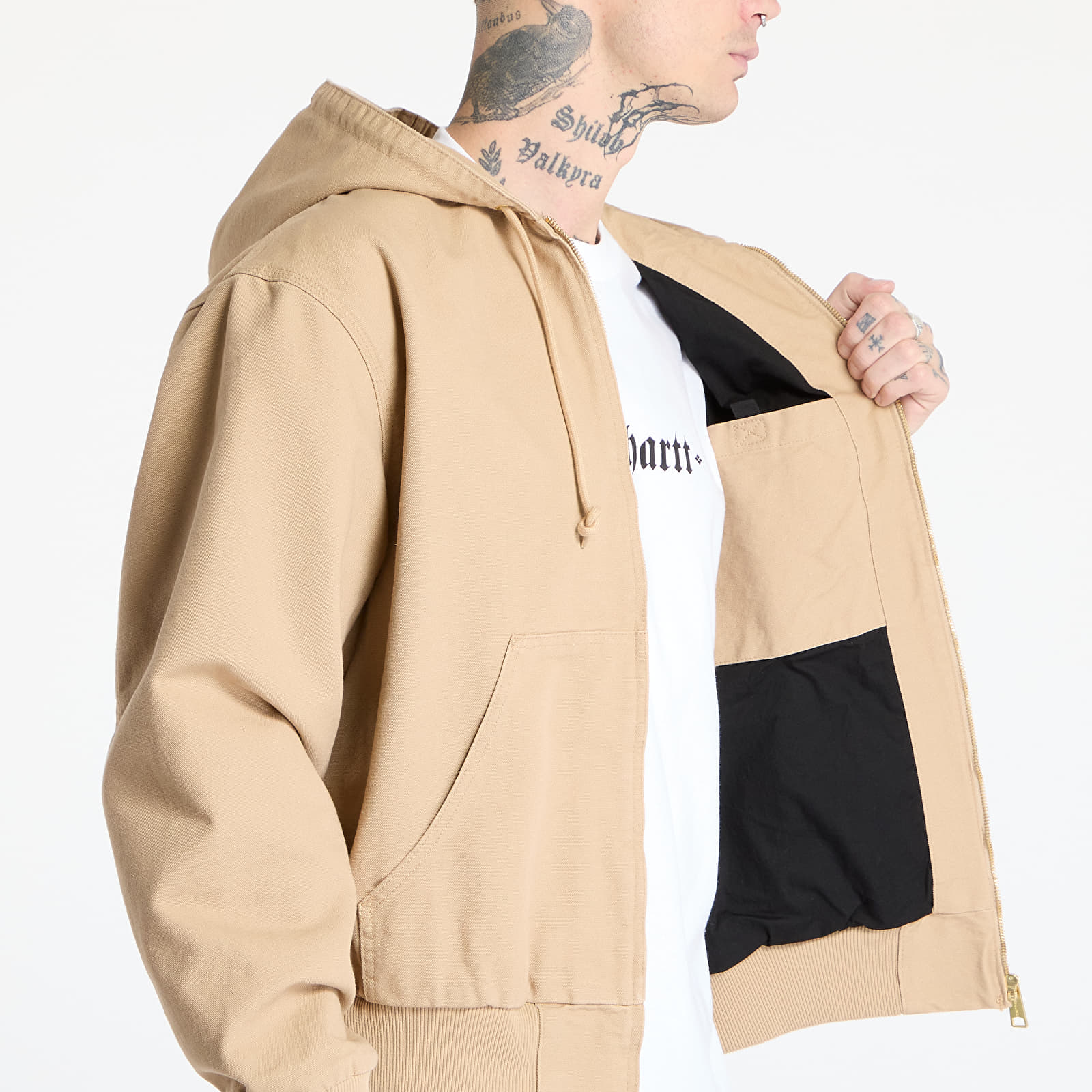 Kurtki Carhartt WIP OG Active Jacket UNISEX Dusty H Brown Rinsed
