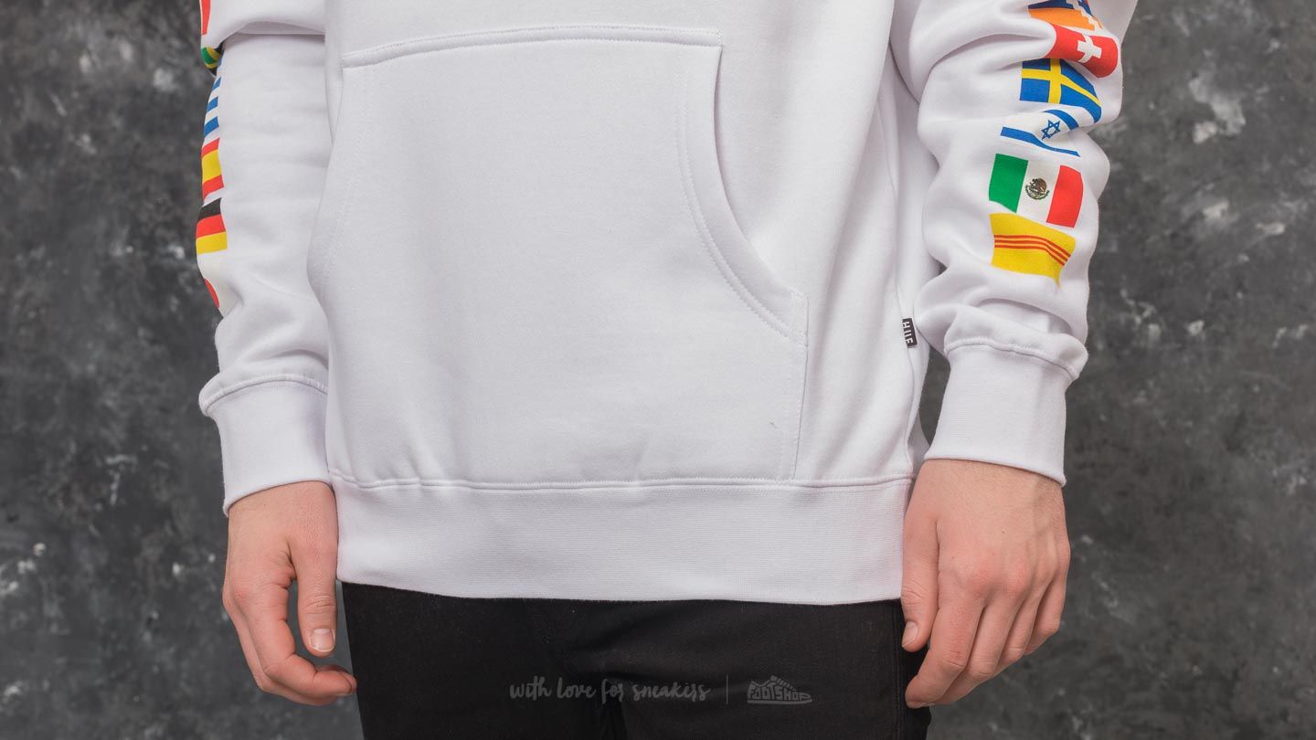 Mikiny HUF Stadium United Pullover Hoodie White
