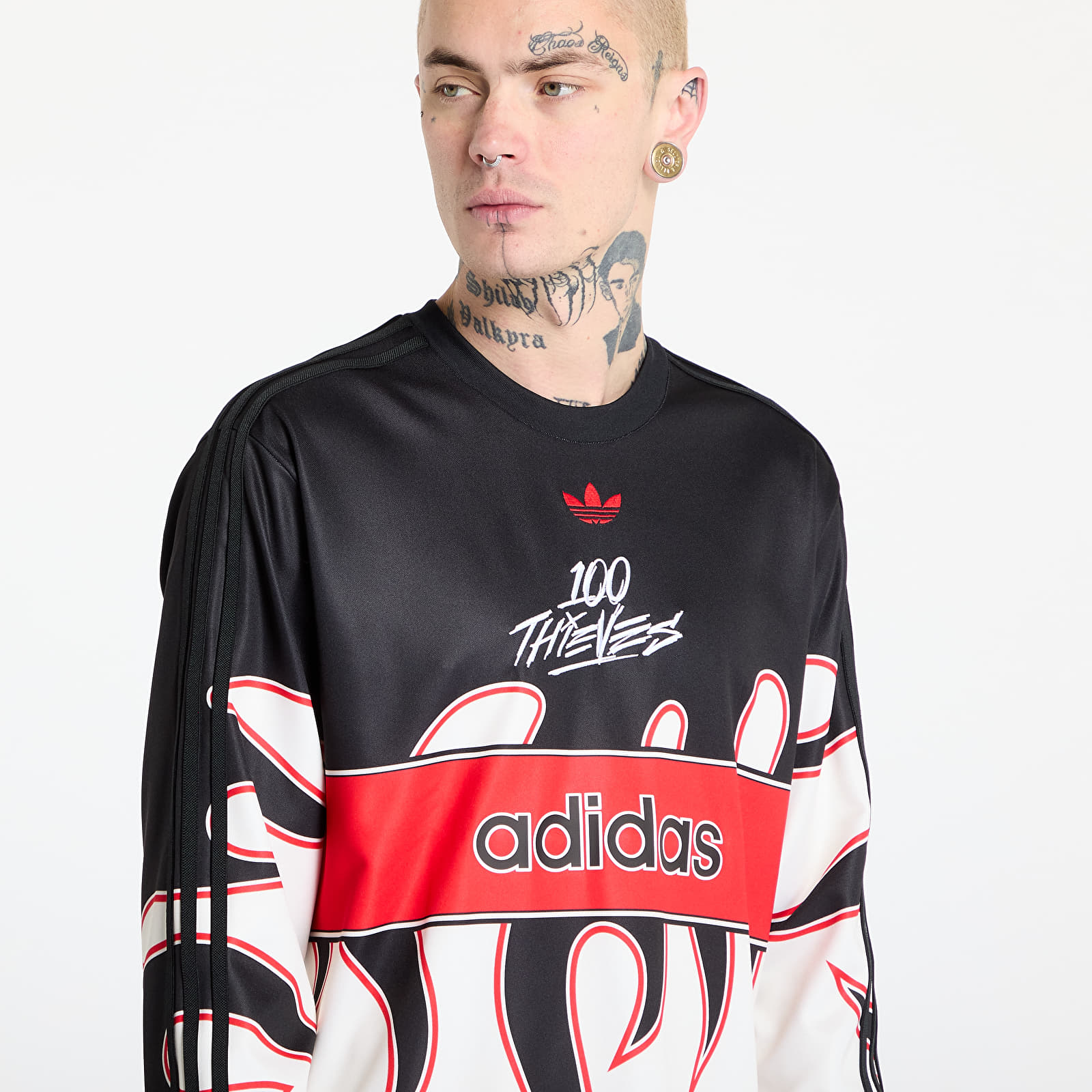 T-Shirts adidas x 100 Thieves Long Sleeve Tee Multicolor