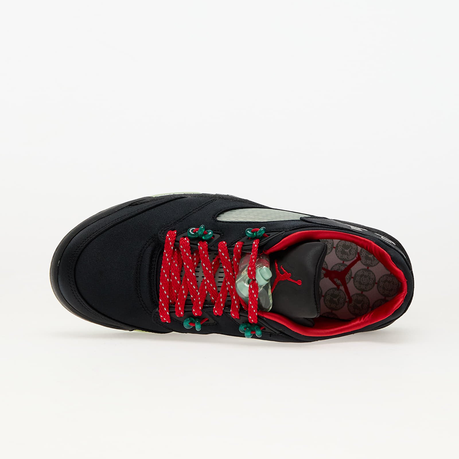 Férfi cipők Air Jordan 5 Retro Low SP Black/ Classic Jade-Fire Red