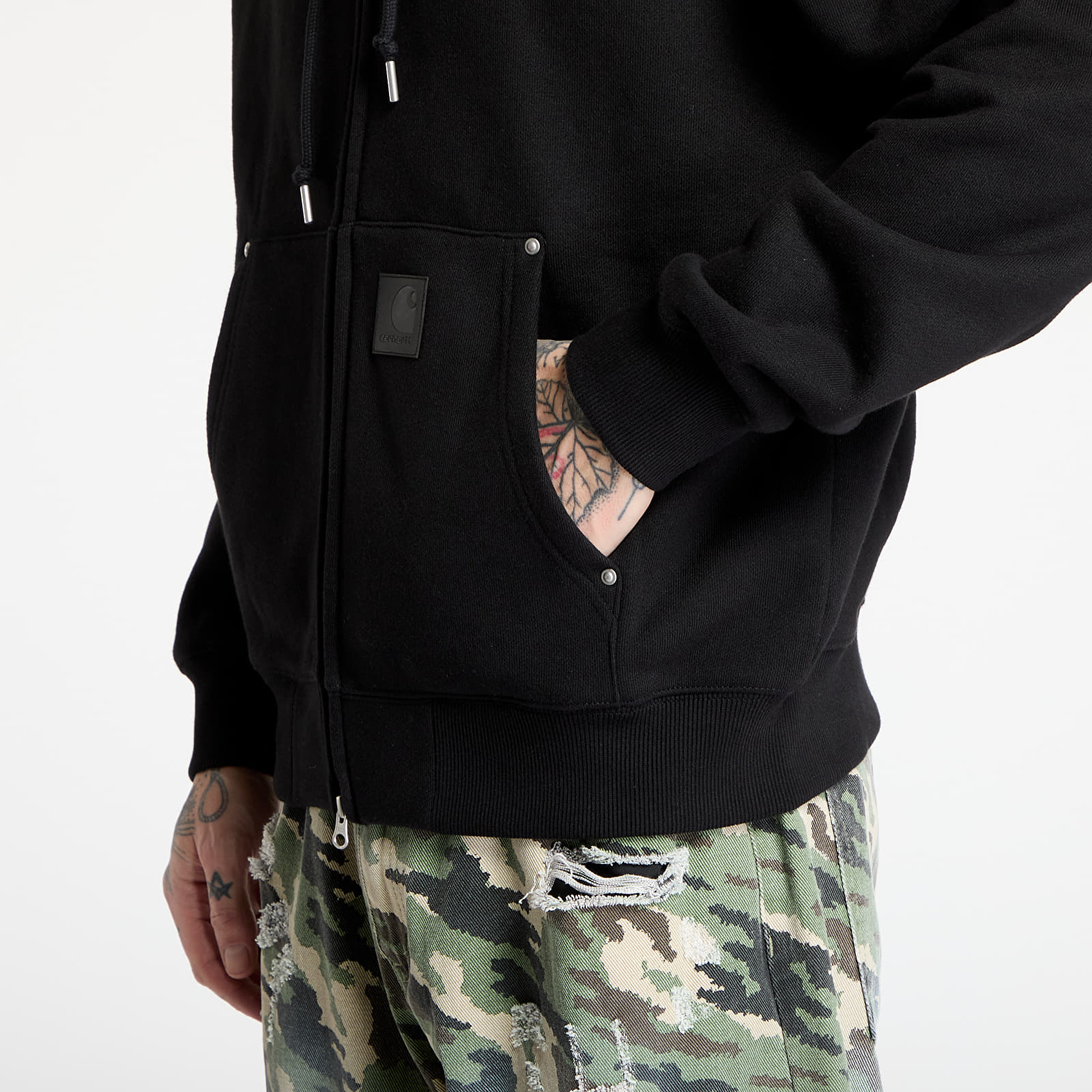 Hoodies and sweatshirts  Carhartt WIP Hooded Eldon Sweat Jacket UNISEX Black
