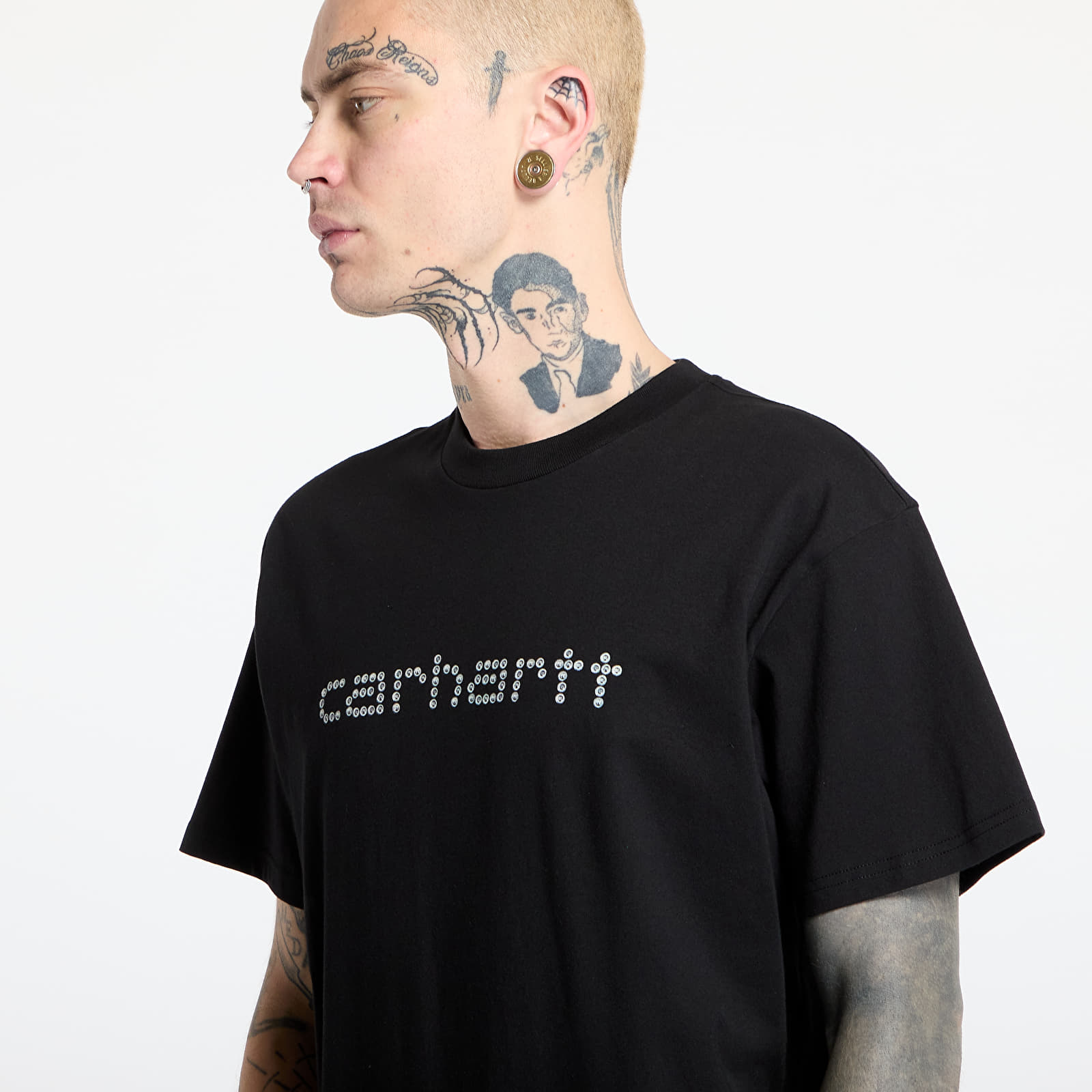 T-Shirts Carhartt WIP Rivet Script T-Shirt UNISEX Black