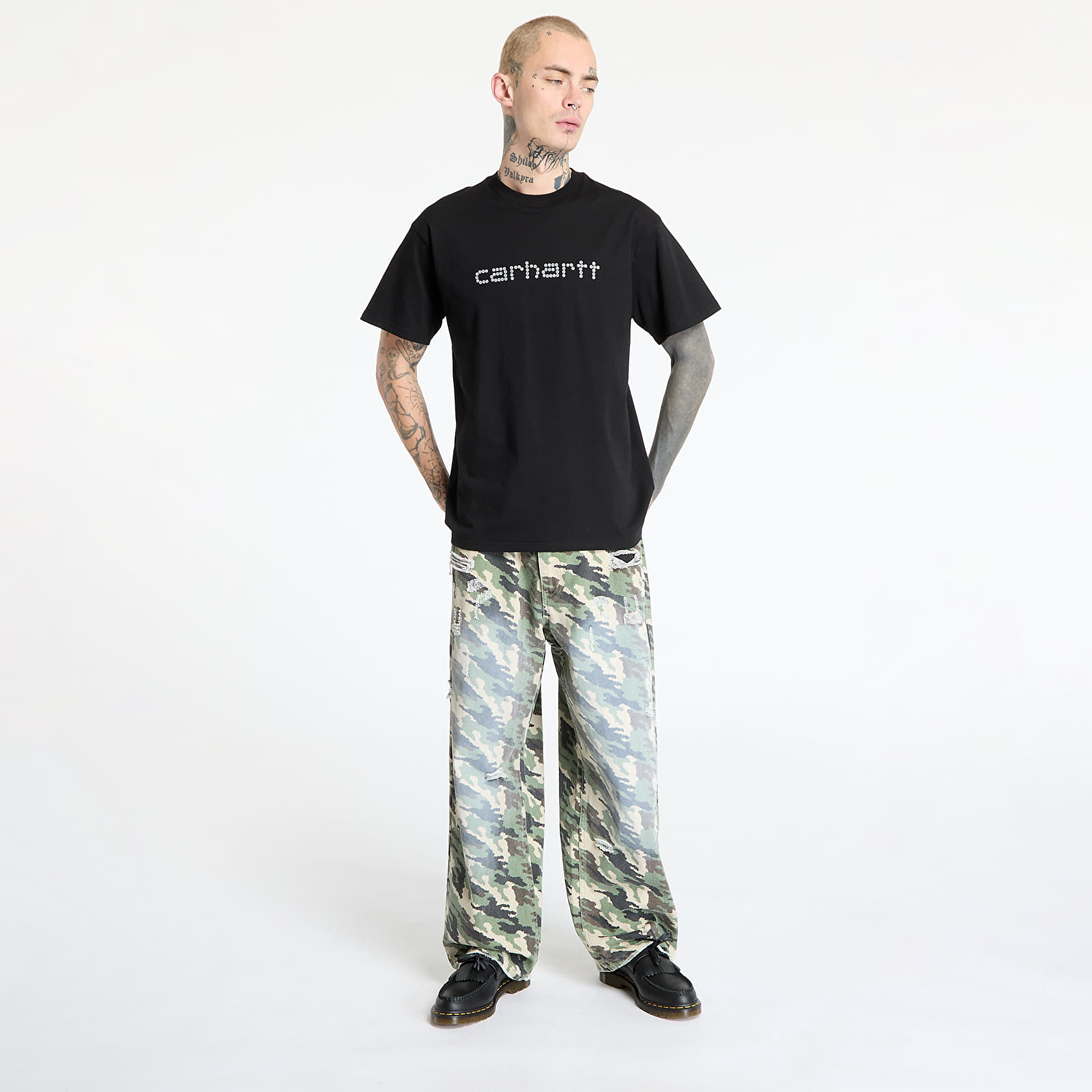 T-Shirts Carhartt WIP Rivet Script T-Shirt UNISEX Black