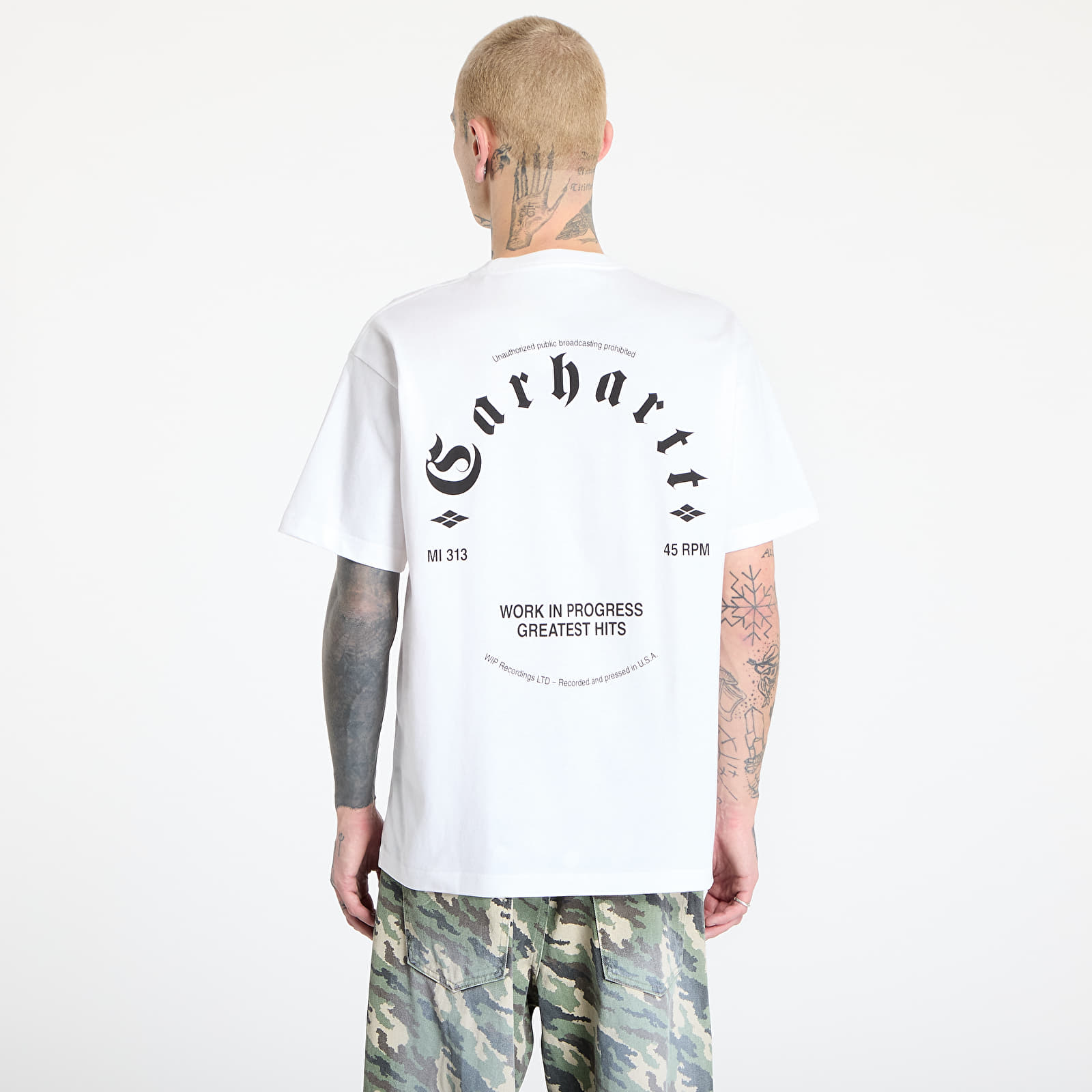 T-Shirts Carhartt WIP S/S Greatest Hits T-Shirt UNISEX White/ Black