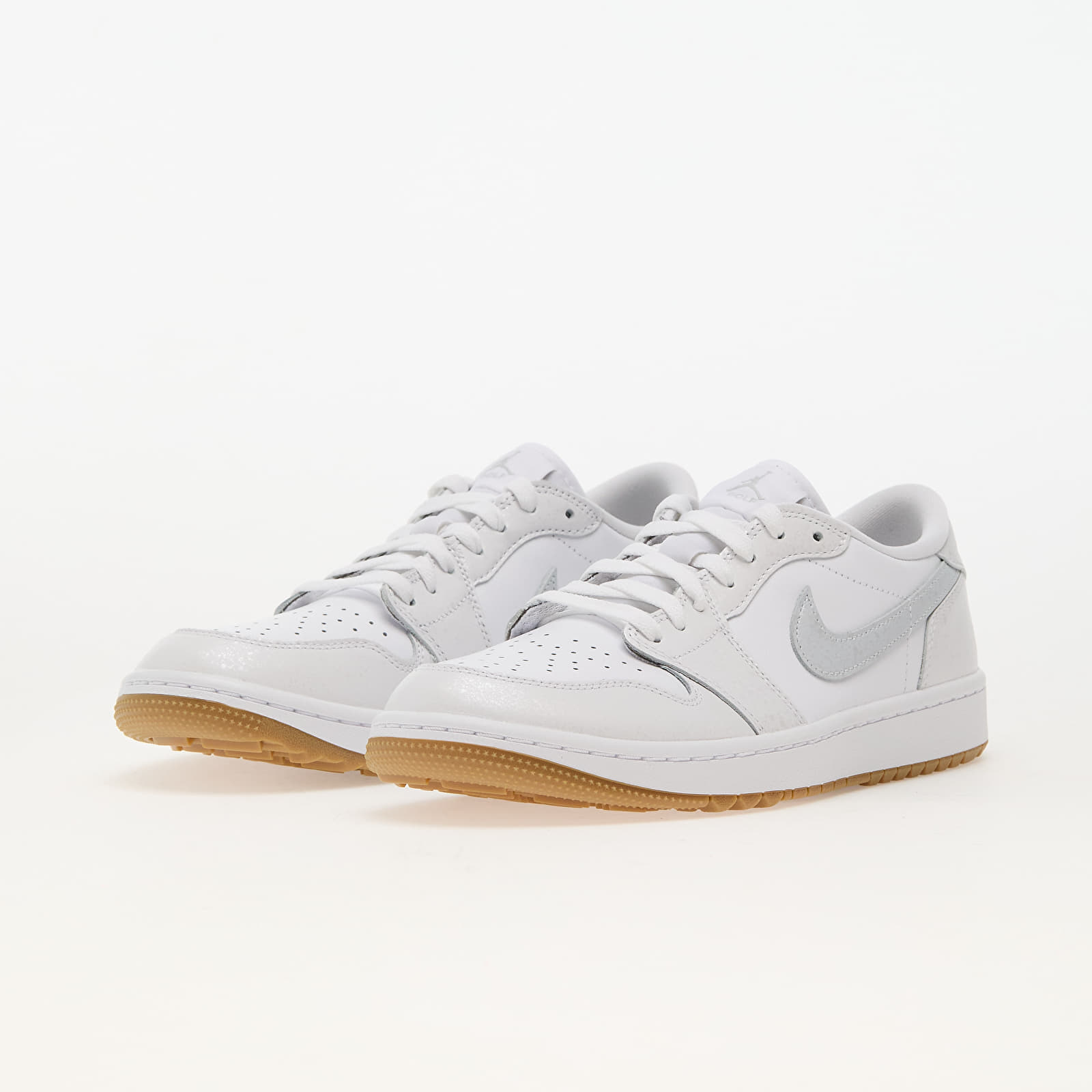Männer Air Jordan 1 Low Golf White/ Pure Platinum-Gum Med Brown