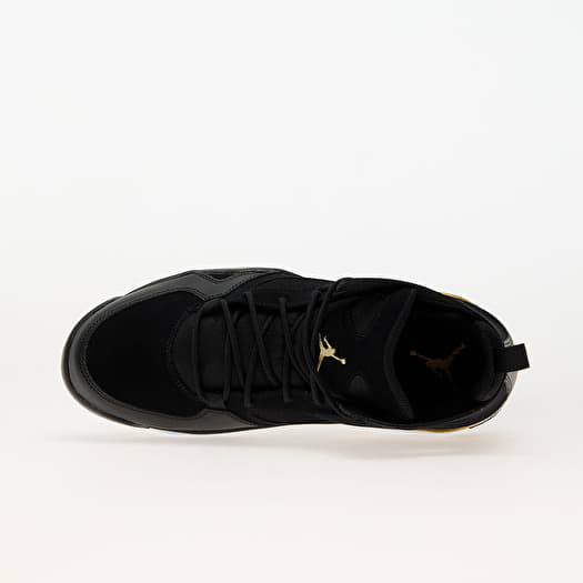 black and gold jordan flight
