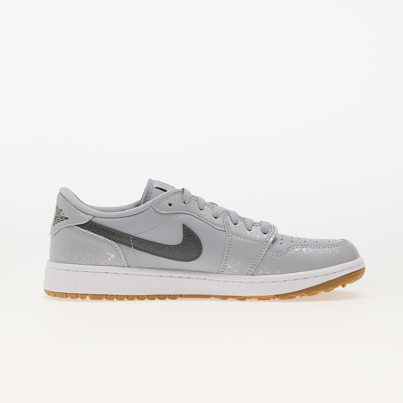 Männer Air Jordan 1 Low Golf Wolf Grey/ Iron Grey-White-Gum Med Brown