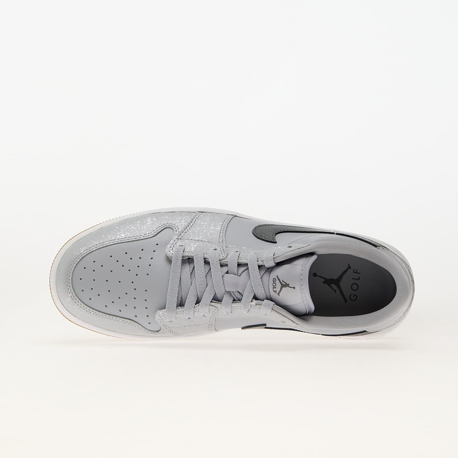 Männer Air Jordan 1 Low Golf Wolf Grey/ Iron Grey-White-Gum Med Brown
