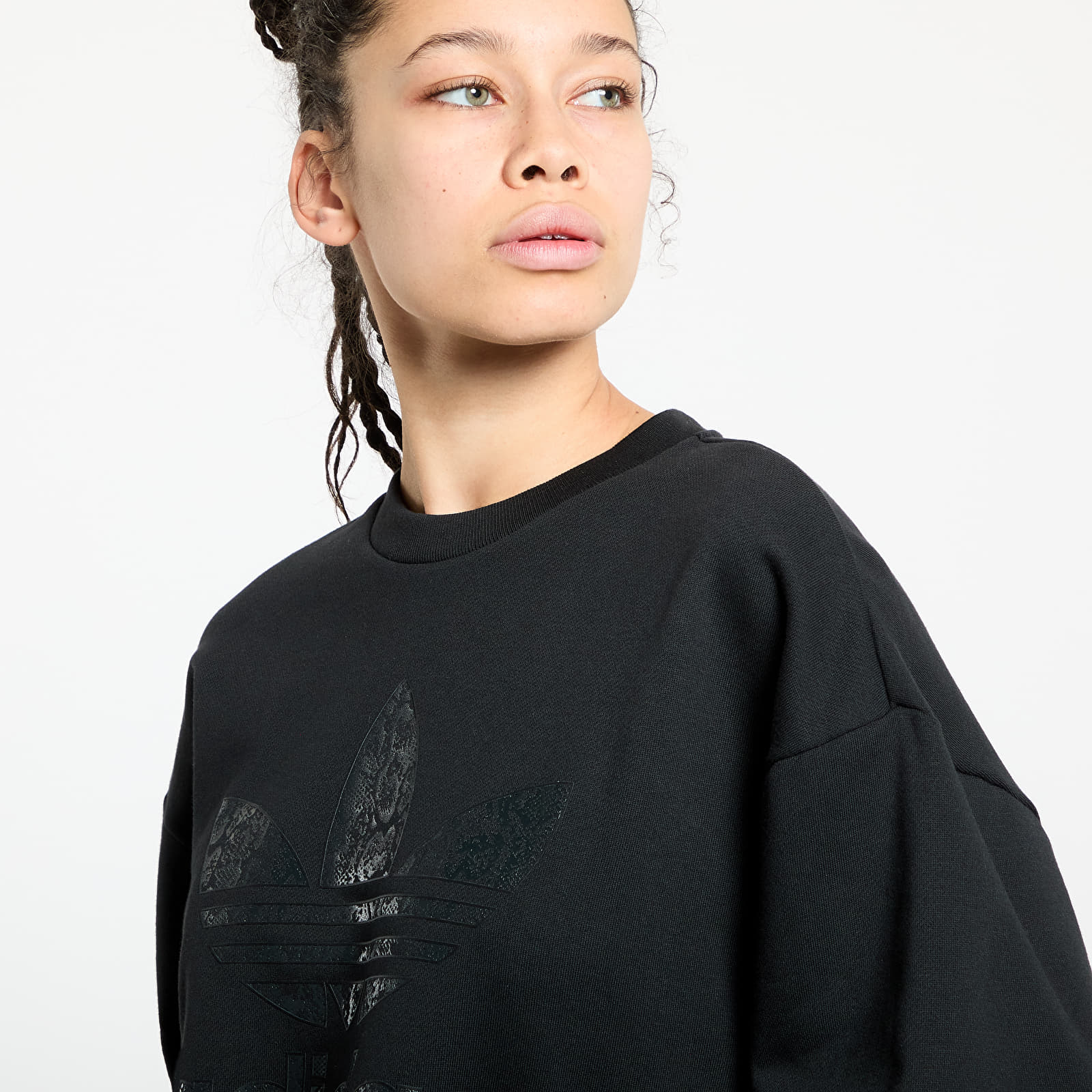 Women's hoodies adidas Snake Crew Black