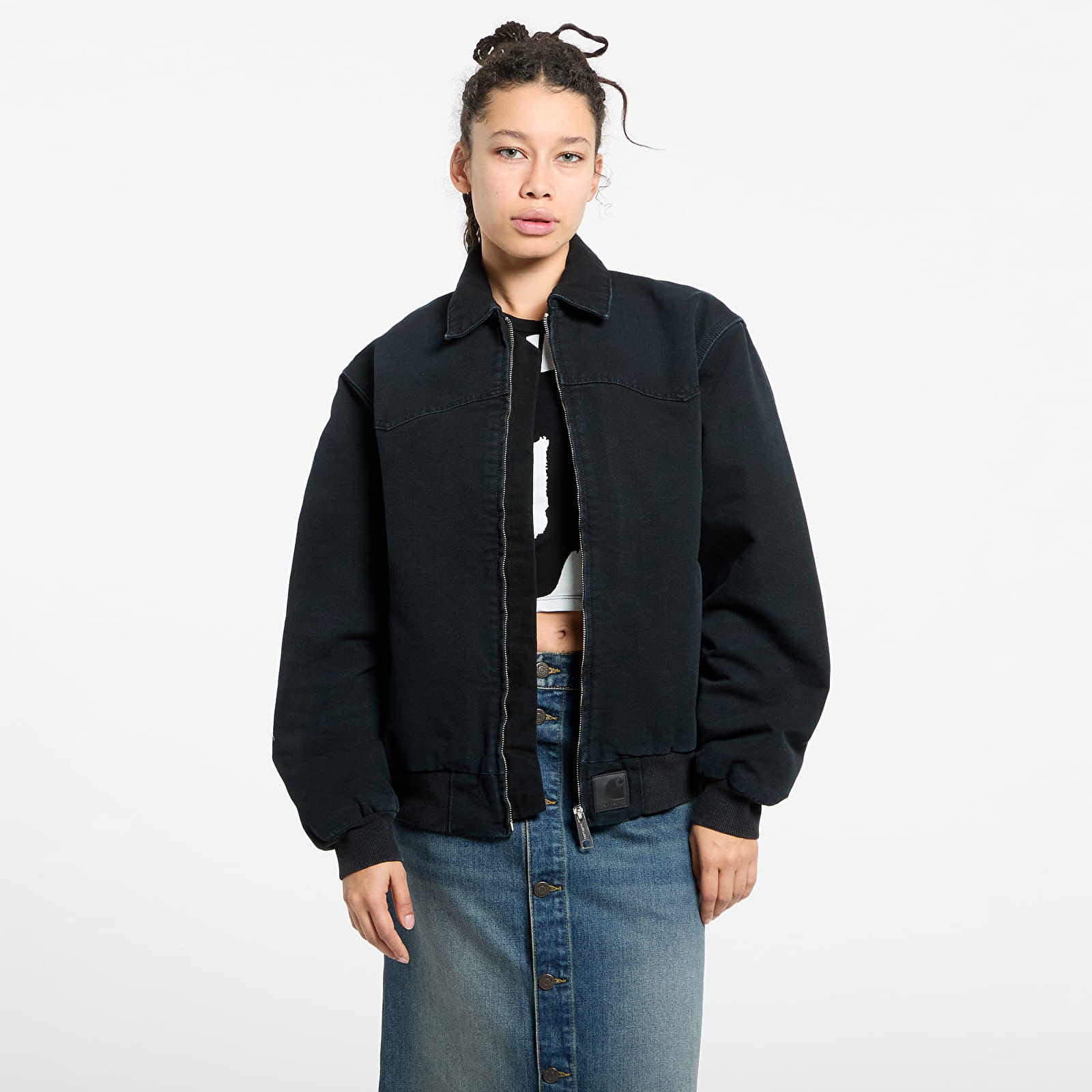 Jackets Carhartt WIP OG Santa Fe Jacket UNISEX Black/ Black Stone Canvas