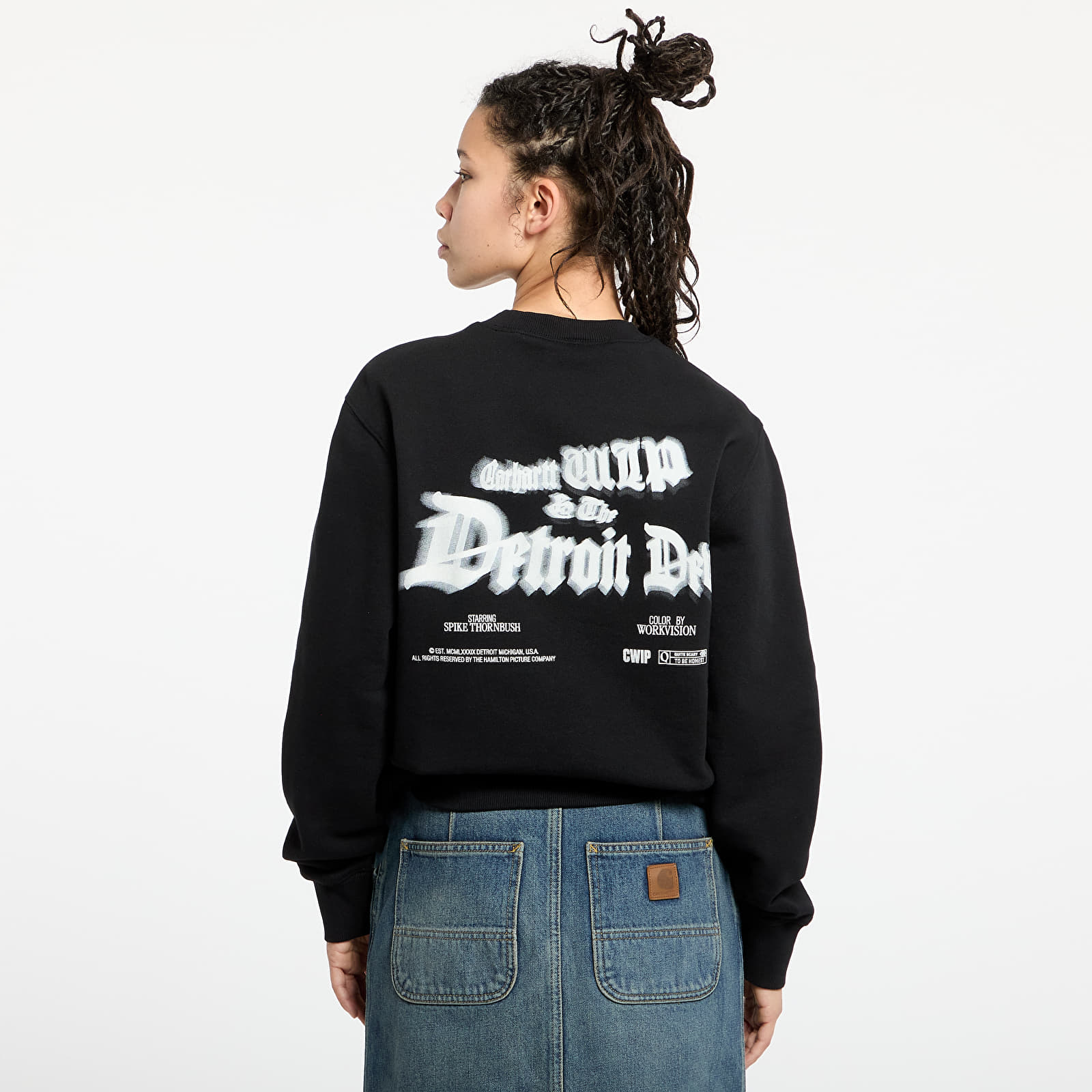 Sweatjacken und Sweatshirts Carhartt WIP Greatest Flicks Sweatshirt UNISEX Black
