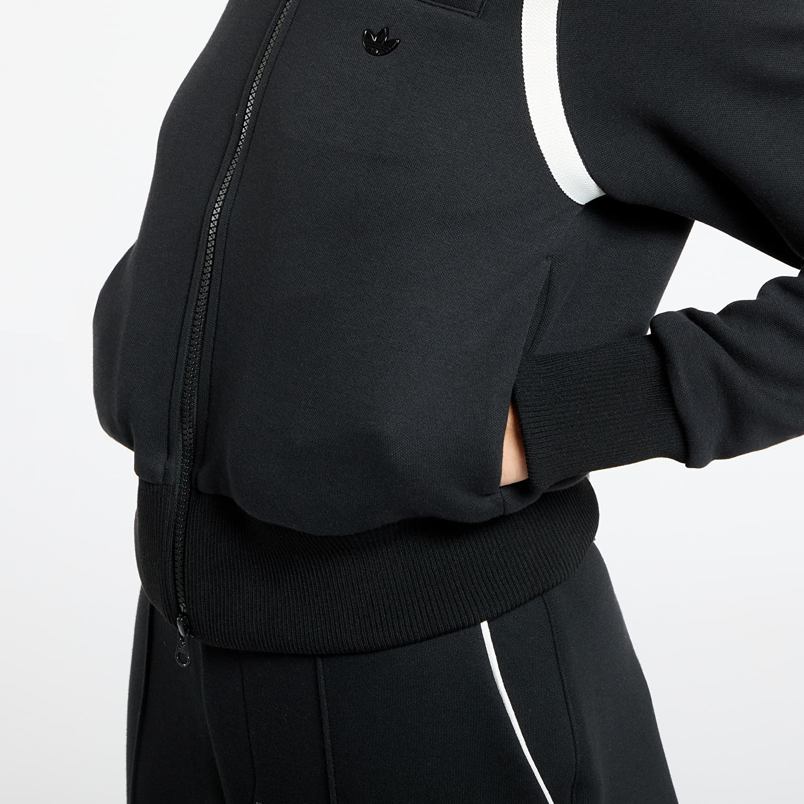 Hoodies and sweatshirts  adidas Premium Collared Track Top Black