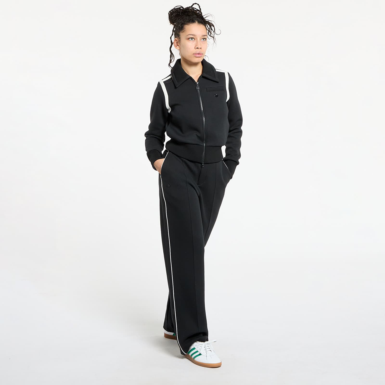 Hoodies and sweatshirts  adidas Premium Collared Track Top Black